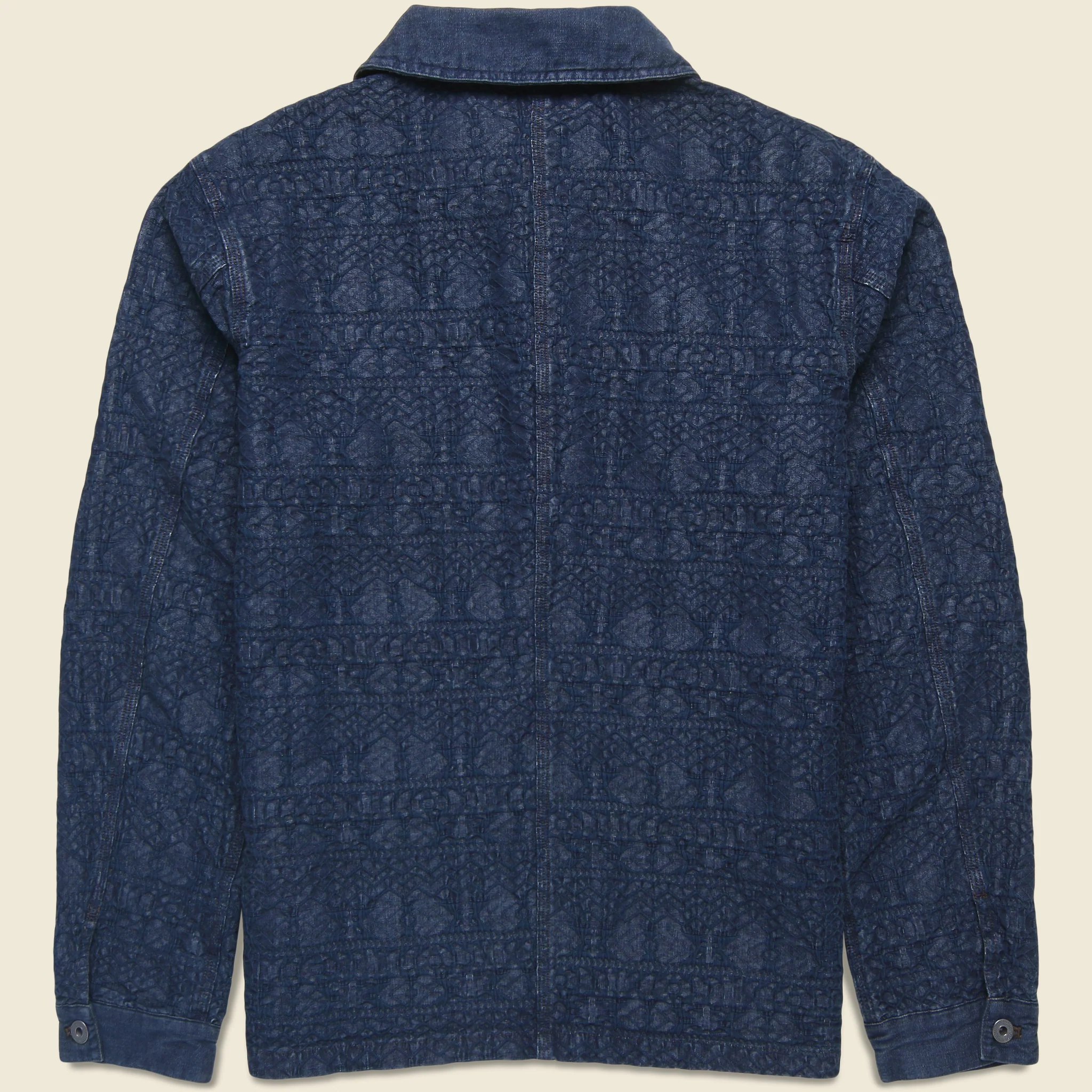 Jacquard Deck Overshirt - Indigo - Image 2