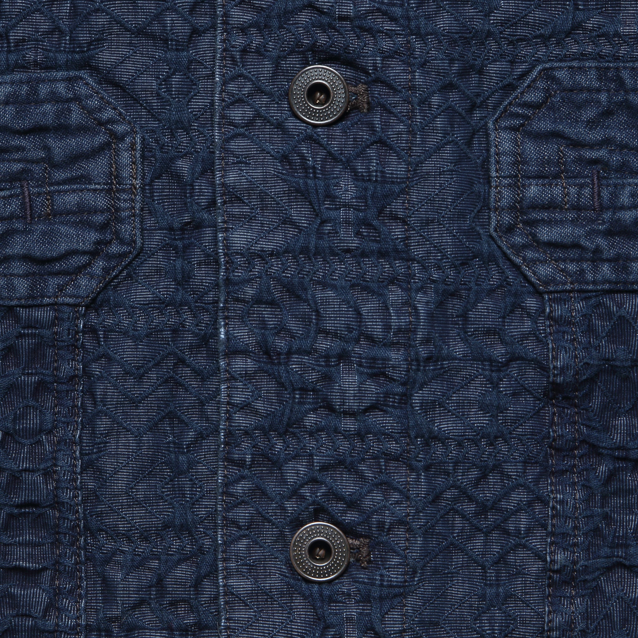 Jacquard Deck Overshirt - Indigo - Image 3
