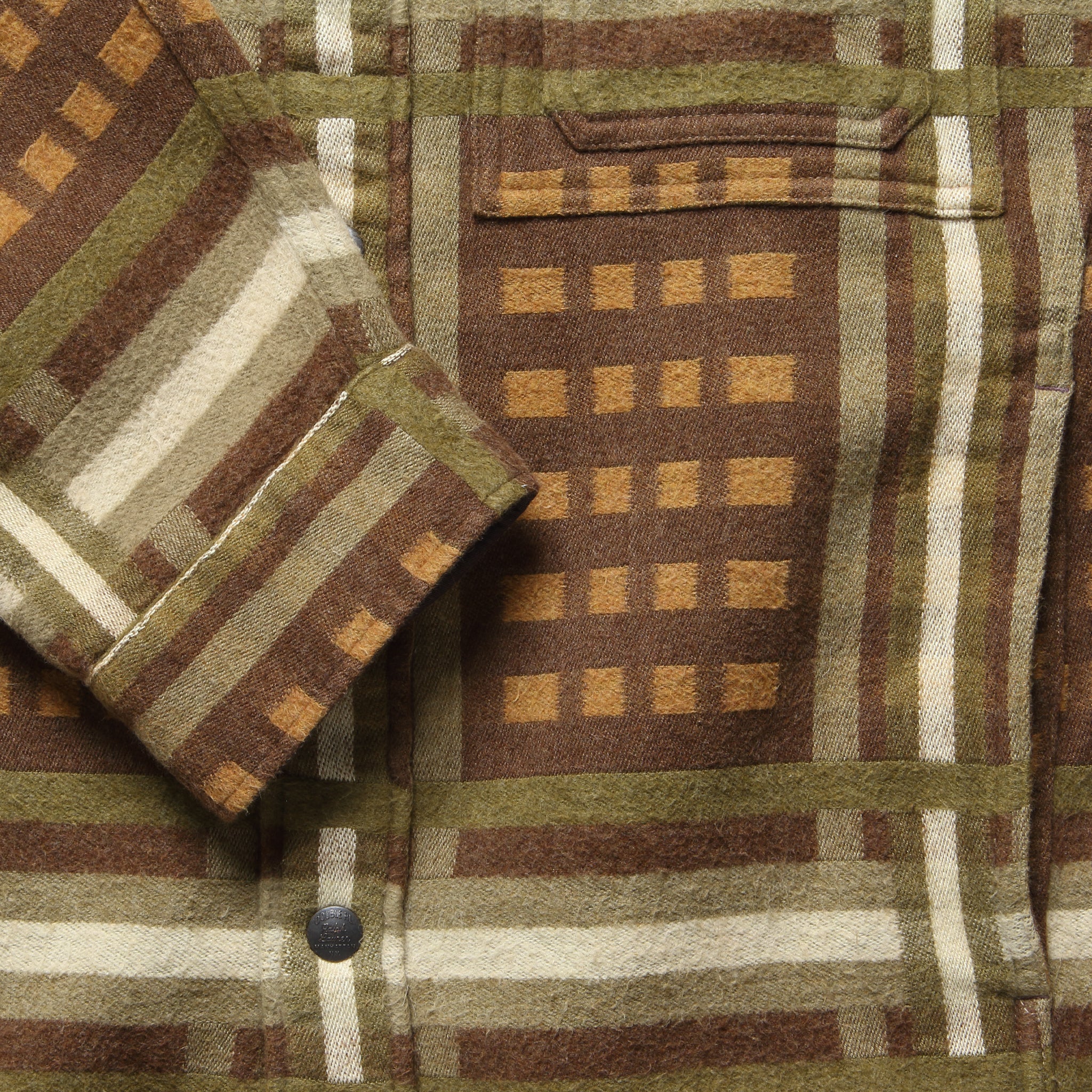 Jacquard Nelson Overshirt - Brown - Image 3