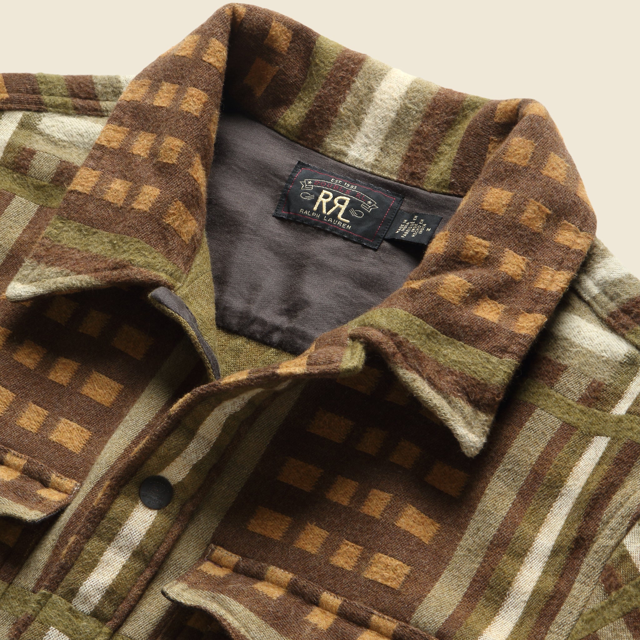 Jacquard Nelson Overshirt - Brown - Image 6