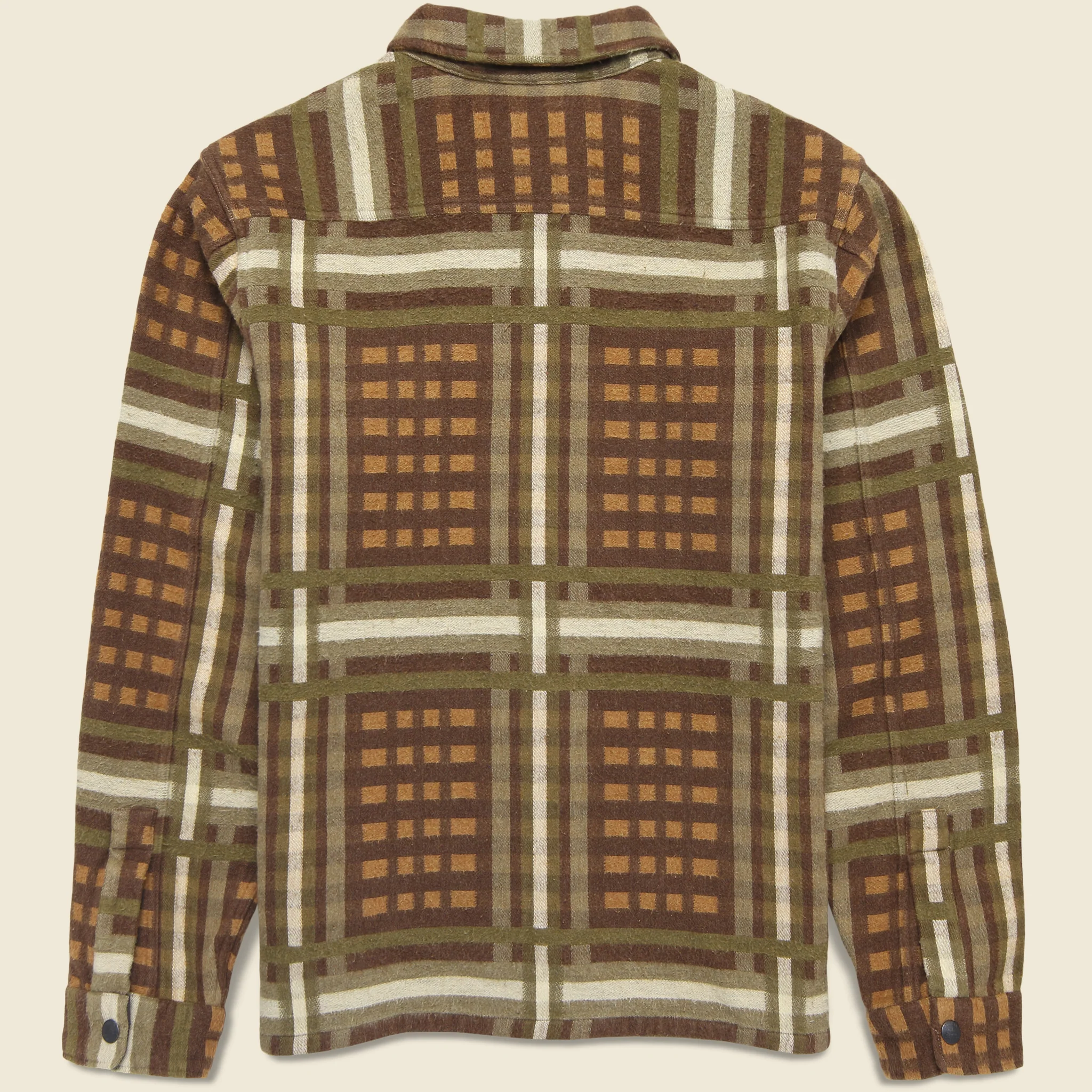 Jacquard Nelson Overshirt - Brown - Image 7