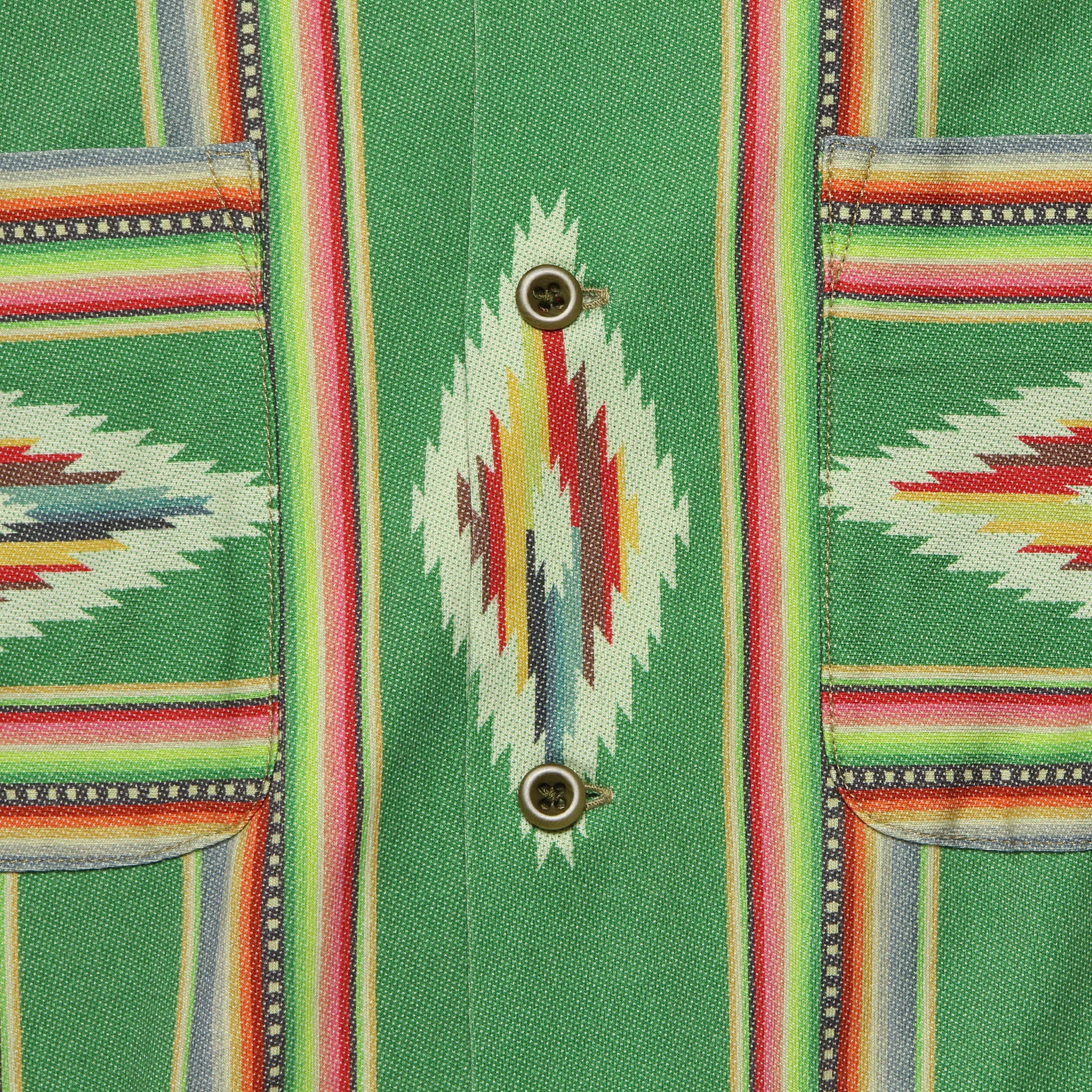 Durango Knit Camp Shirt - Green/Red/Cream/Multi - Image 3
