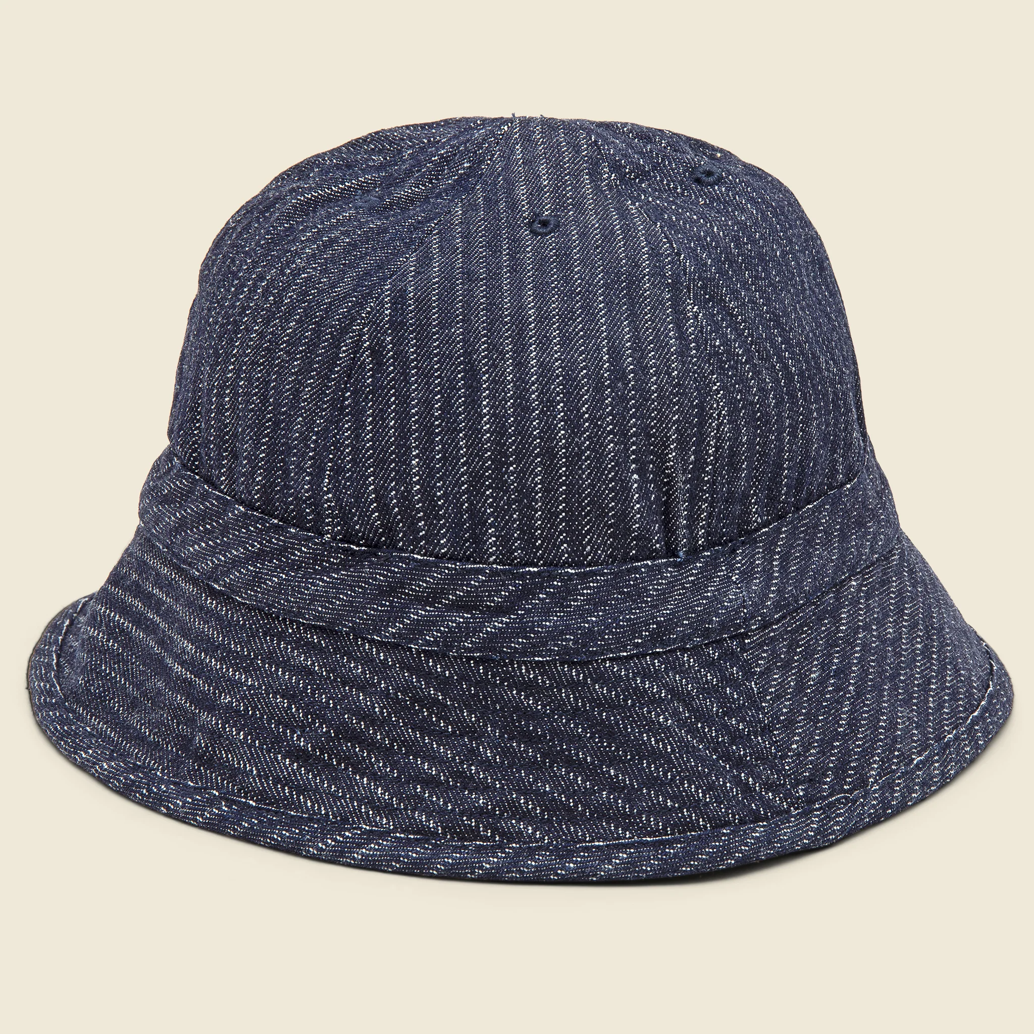 Japanese Denim Naval Hat - Indigo