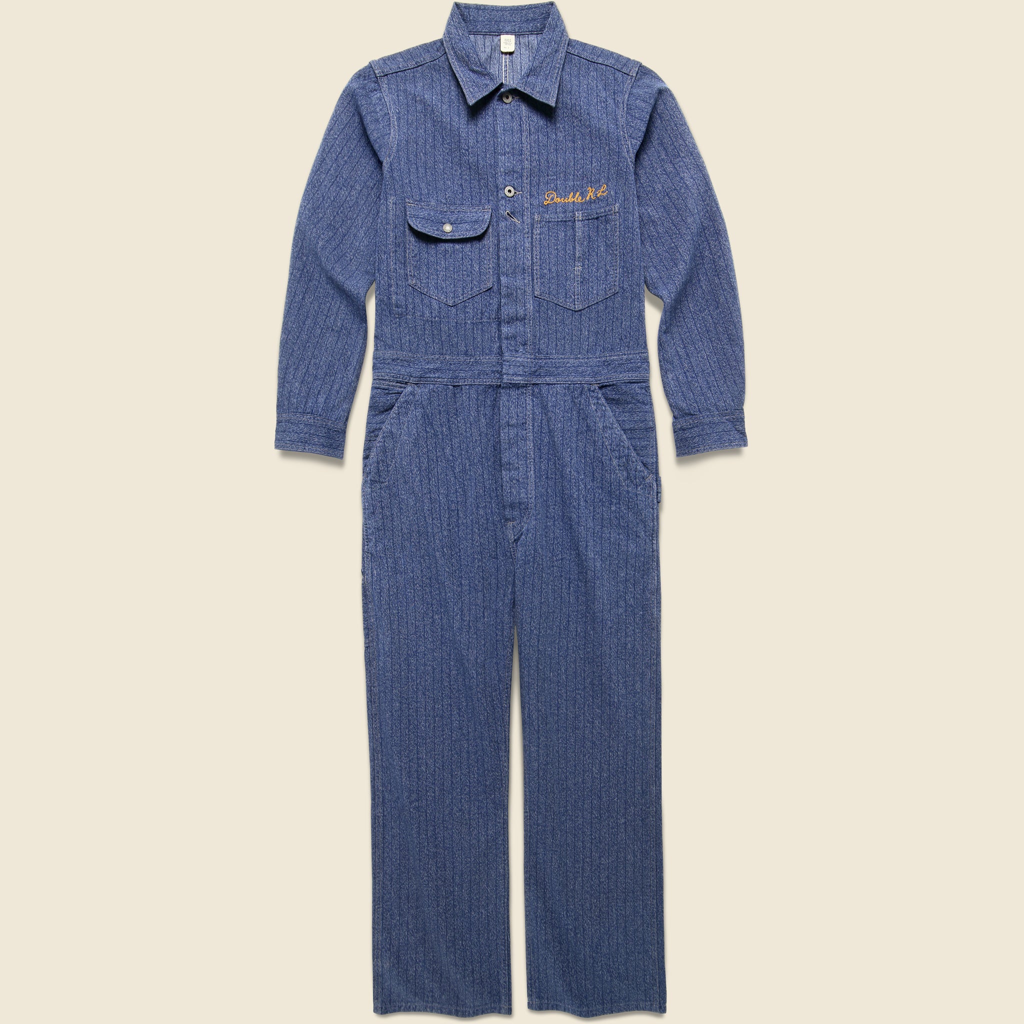 Jasper Twill HD Coverall - Navy/White