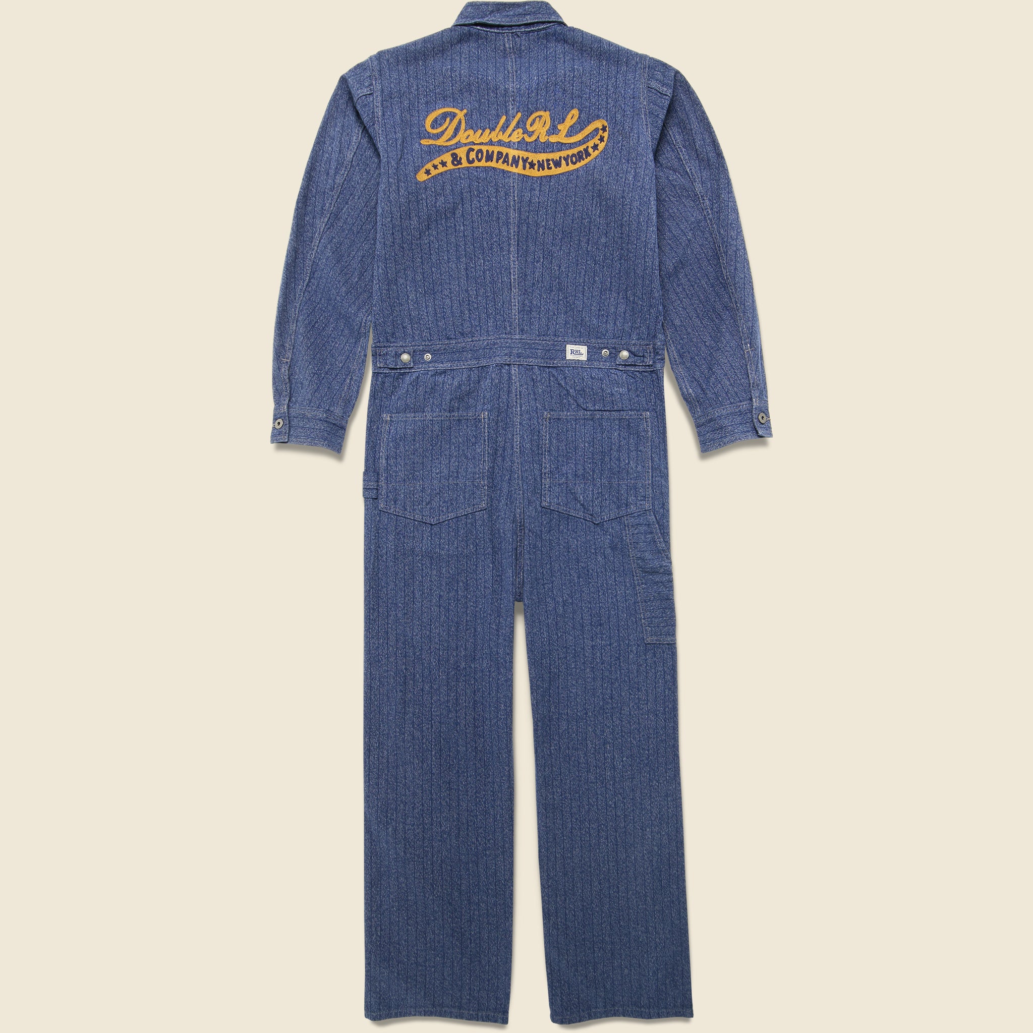 Jasper Twill HD Coverall - Navy/White - Image 2