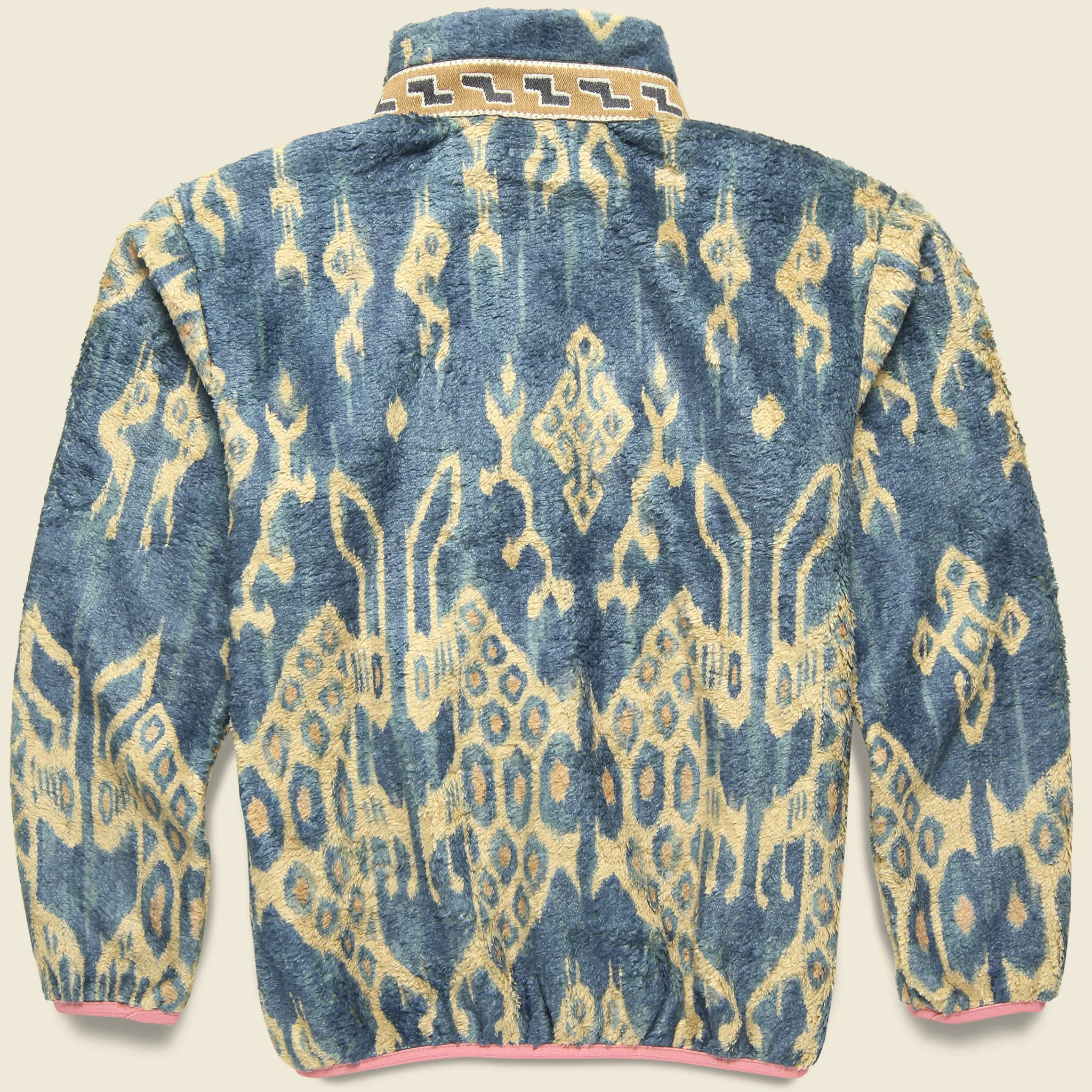 JAVA KASURI Fleece Zip Blouson - Navy - Image 2