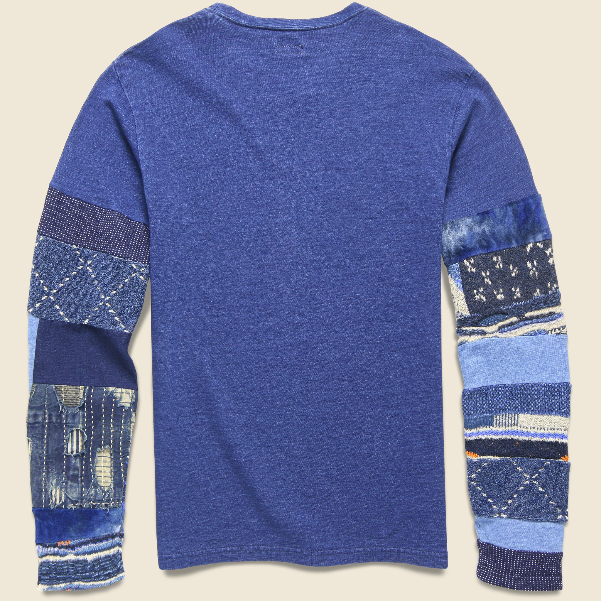 Jersey Hippie Tee (Boro Nomad Patch) - Indigo - Image 2