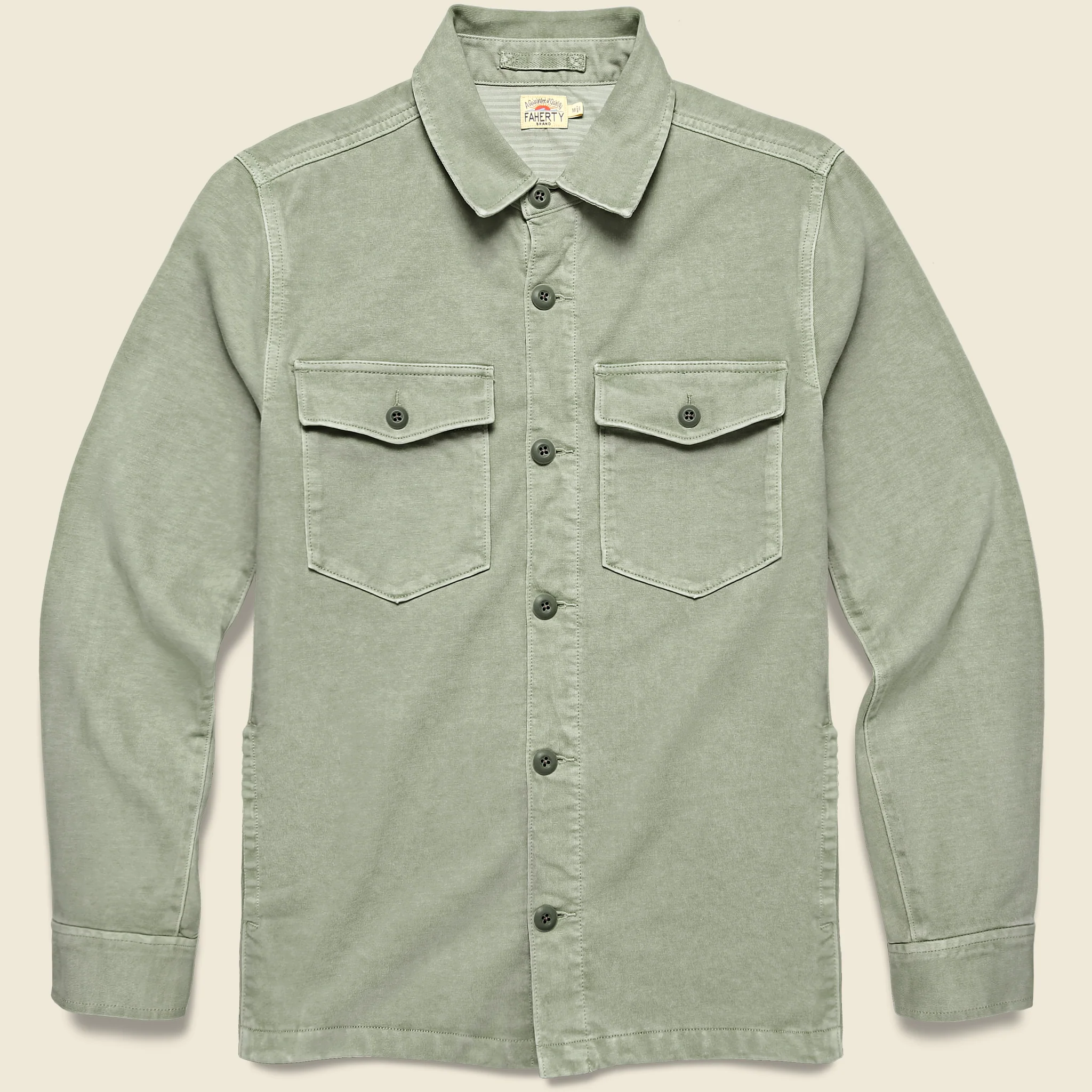 Jersey Shirt Jacket - Surplus Olive