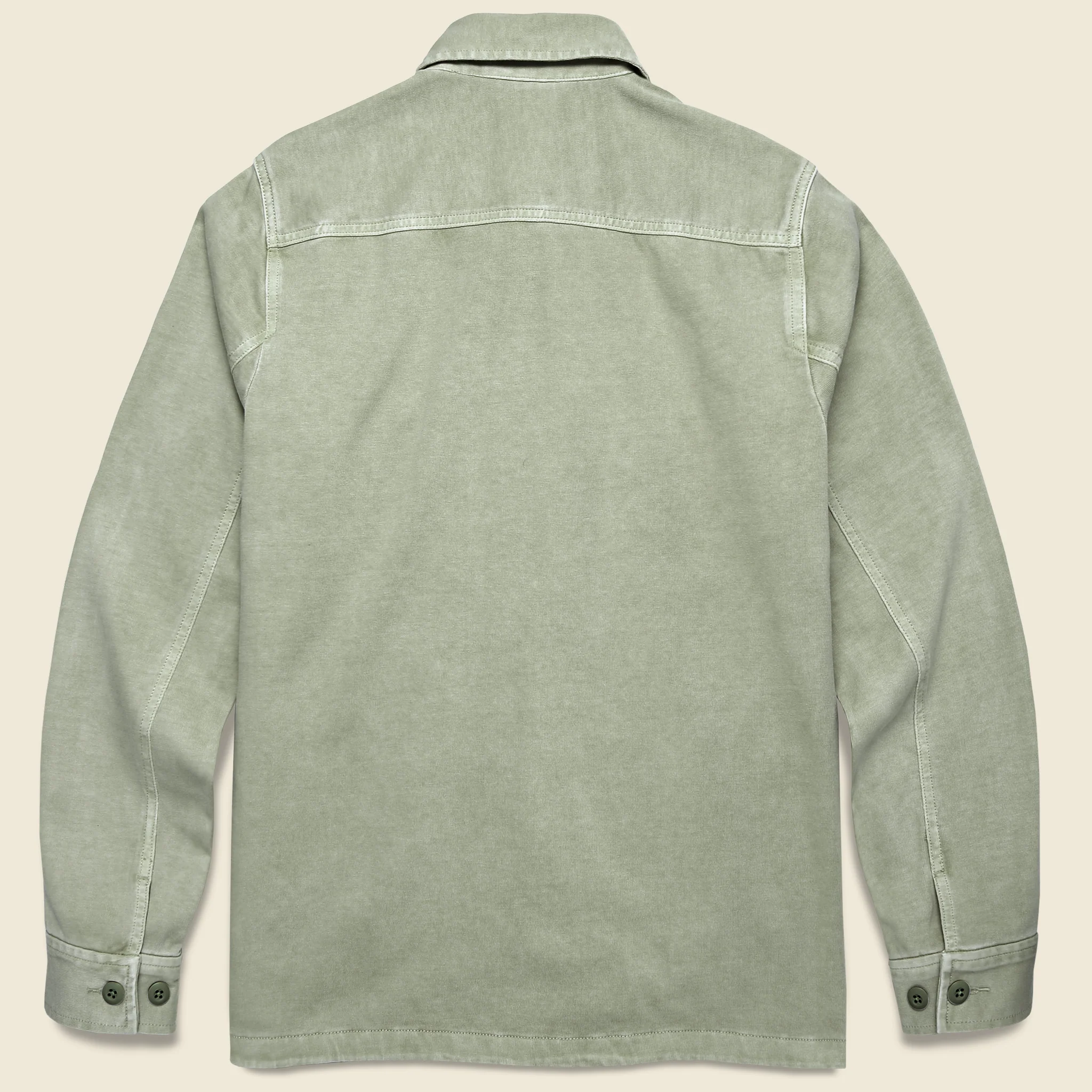 Jersey Shirt Jacket - Surplus Olive - Image 2