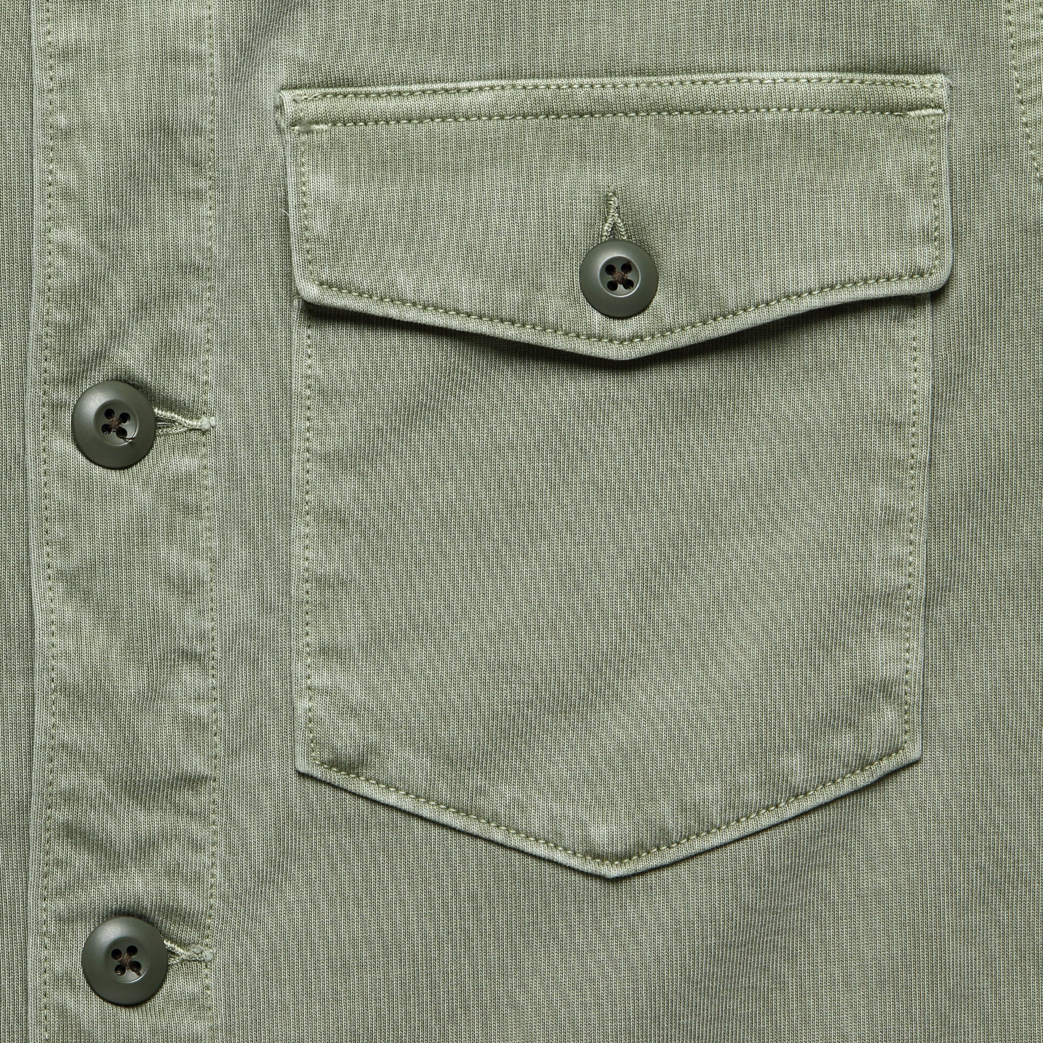 Jersey Shirt Jacket - Surplus Olive - Image 3