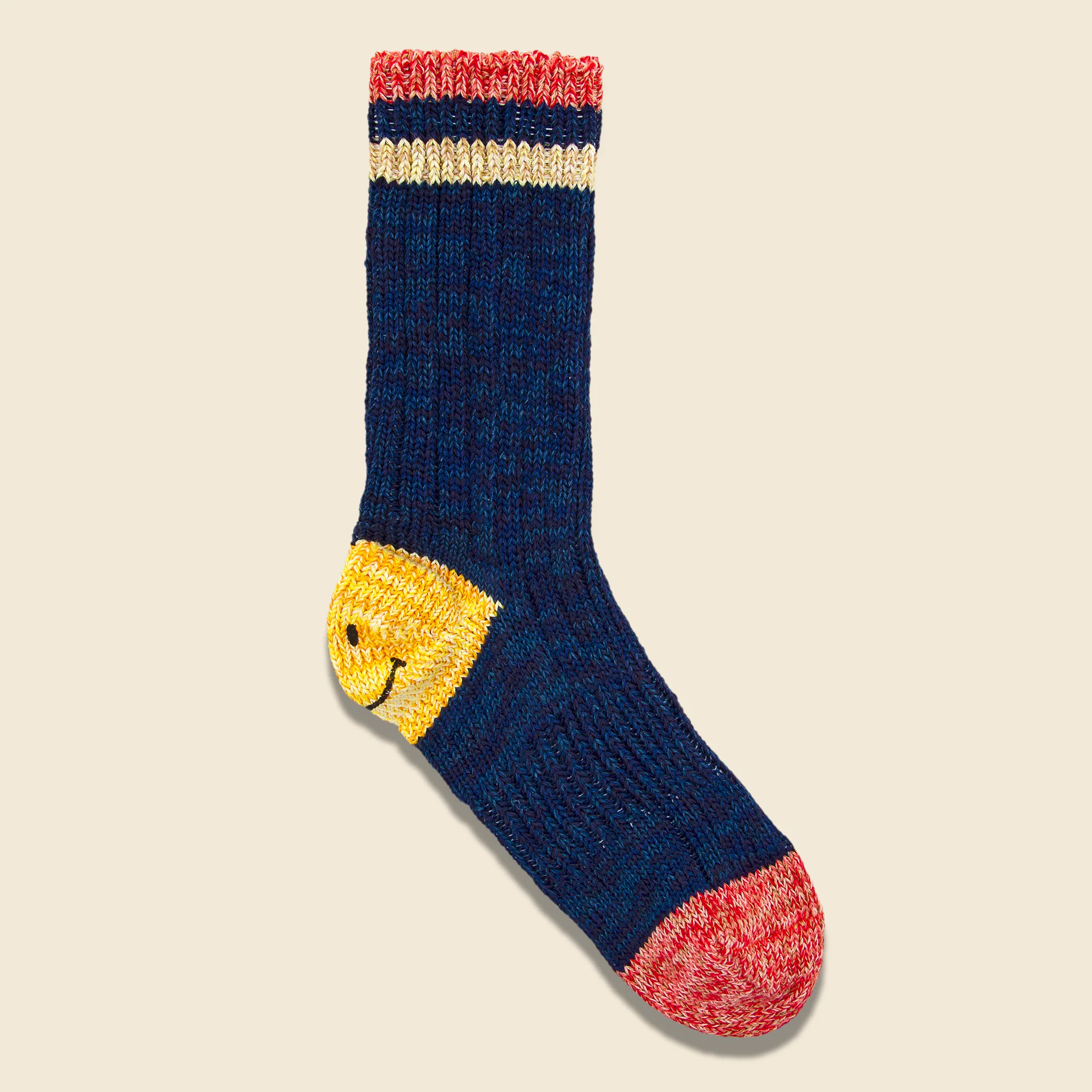 64 Yarns Ivy Smile Heel Hold Socks - Navy