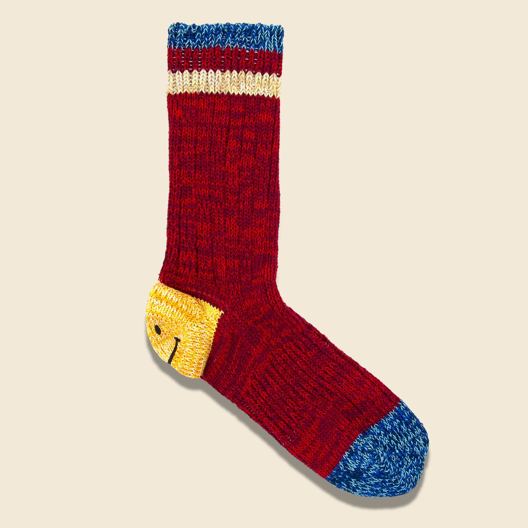 64 Yarns Ivy Smile Heel Hold Socks - Red