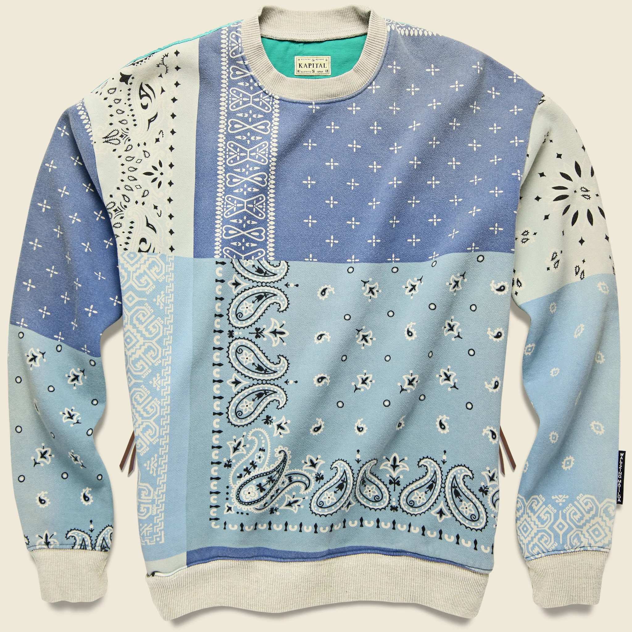 Bandana Bivouac Big Sweatshirt - Sax Blue