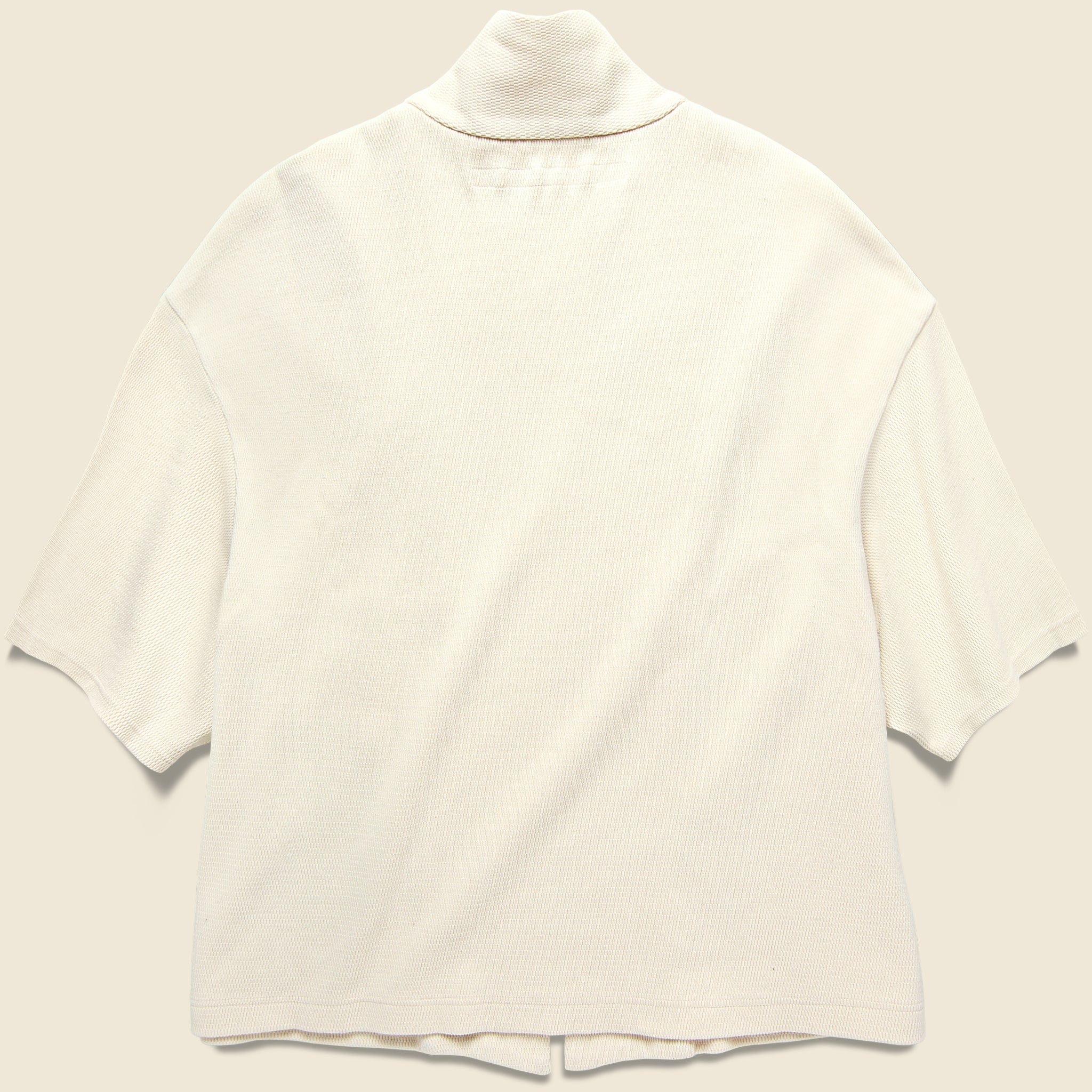 Waffle Baja Samu Cardigan - Ecru - Image 2