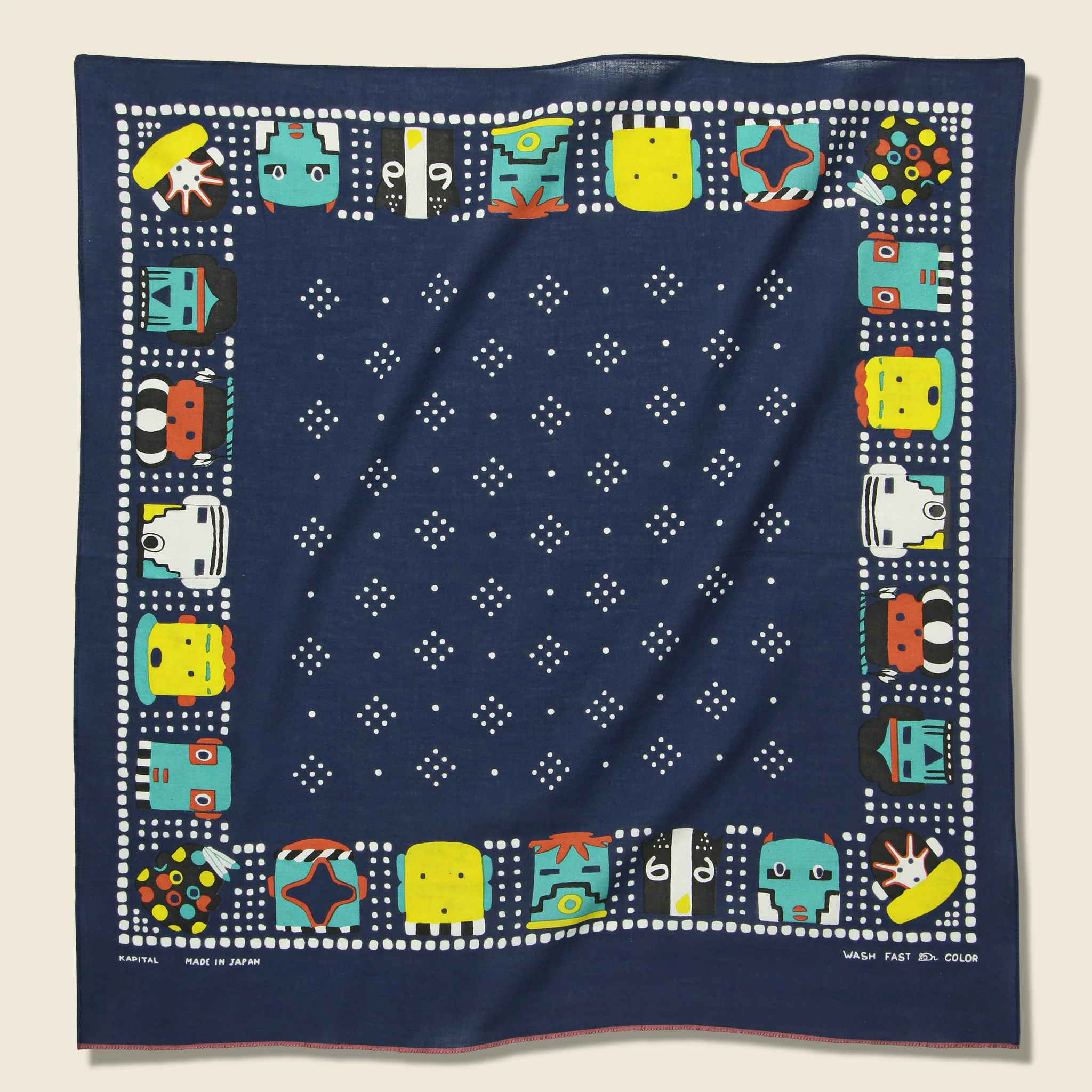 Kachina Selvedge Bandana - Navy