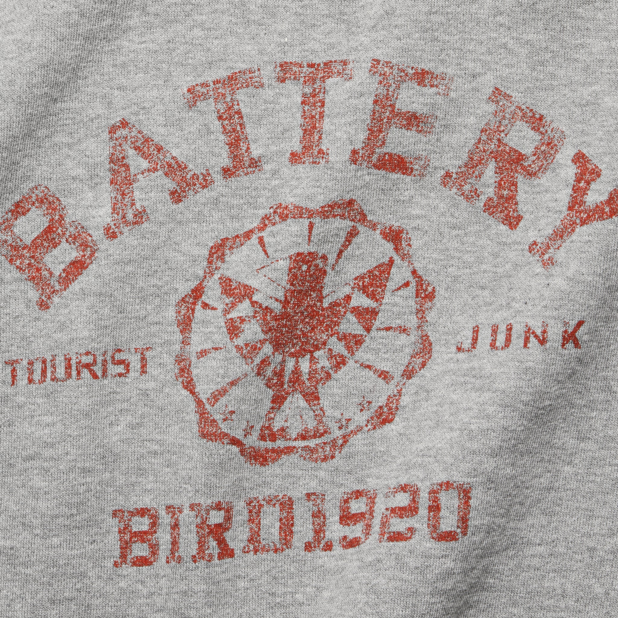 Battery Collage Fleece Sweatshirt - Grey - Image 3