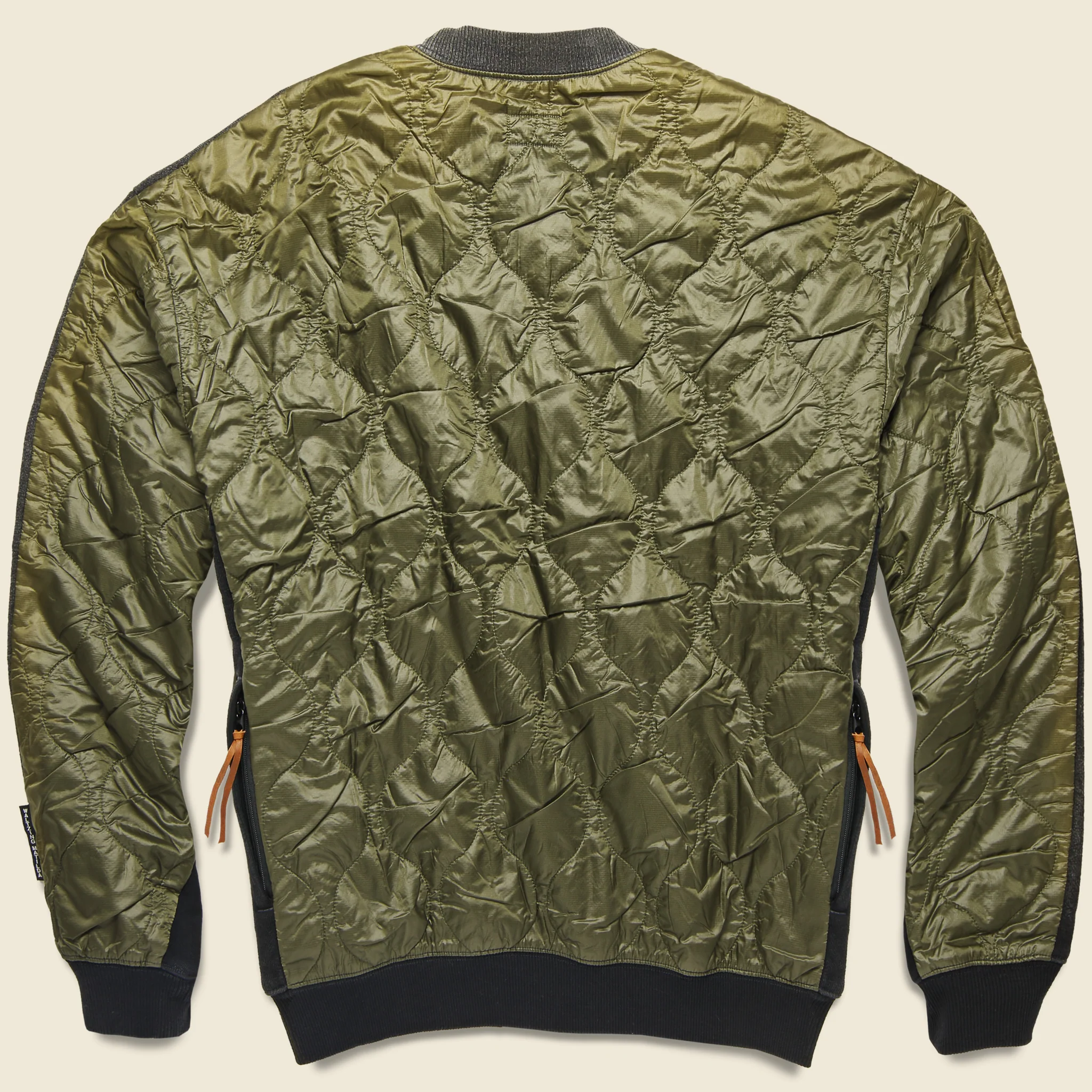 Kountry Bone Bivouac Fleecy Knit Sweatshirt - Black/Olive - Image 2