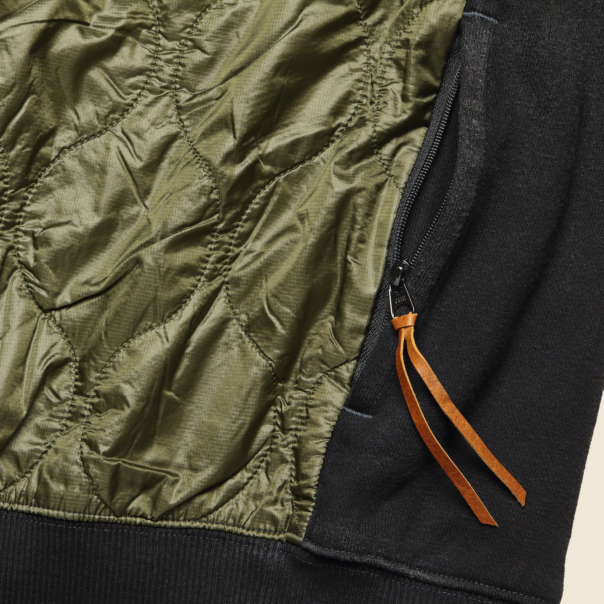 Kountry Bone Bivouac Fleecy Knit Sweatshirt - Black/Olive - Image 4