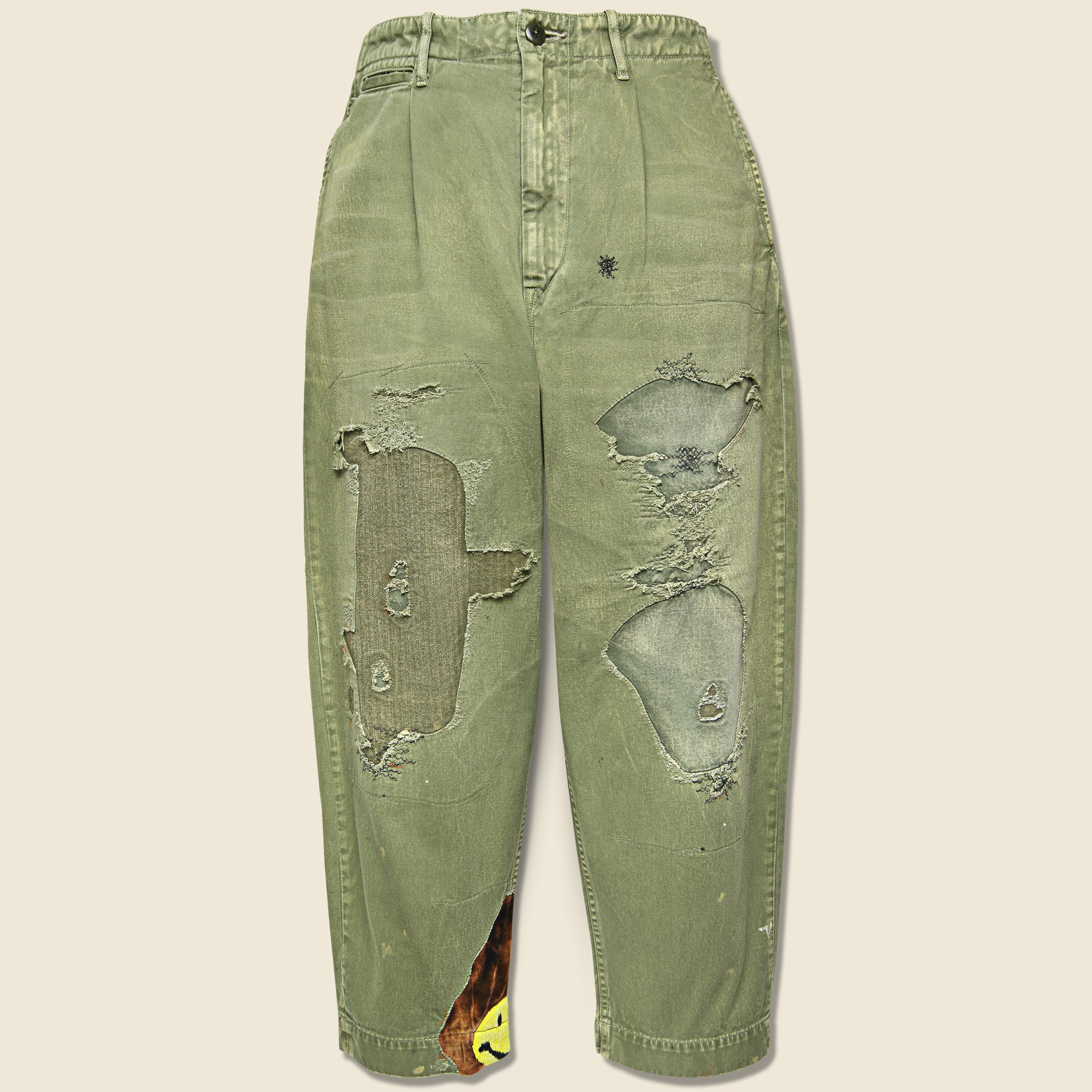 Kountry Nime Katsuragi High Waisted Pants - Khaki