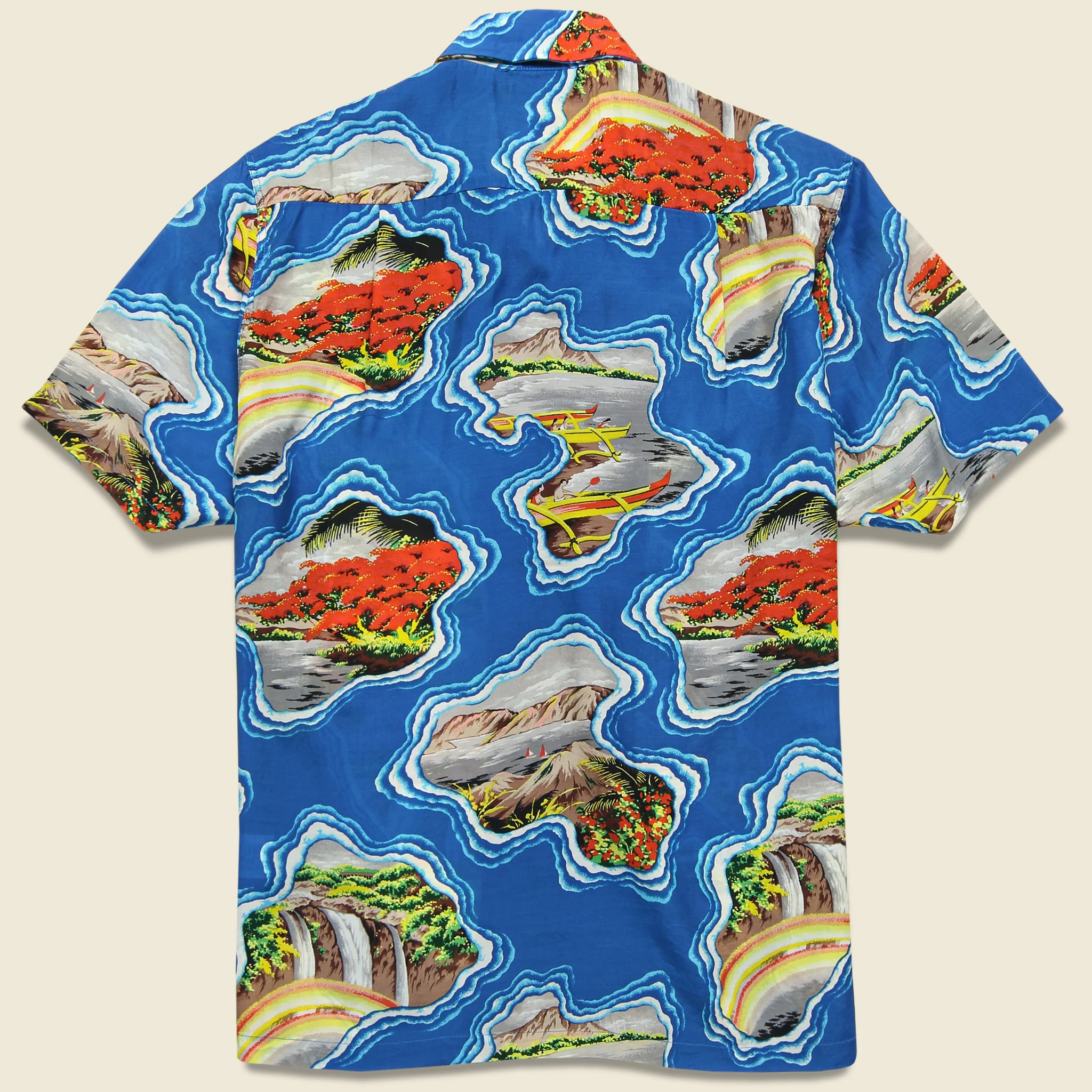 Pacific-Atlantic Aloha Shirt - Blue - Image 2