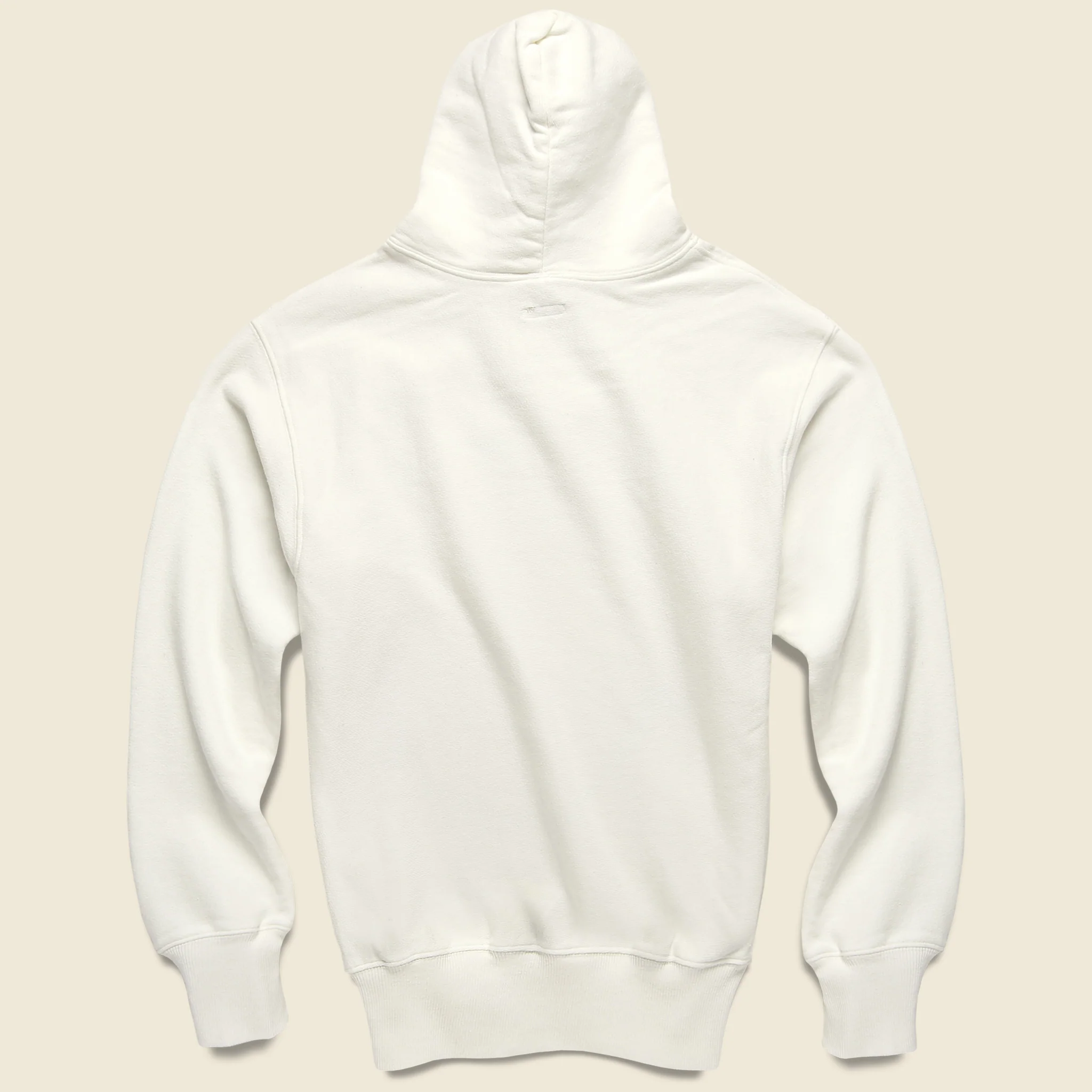 Rain Smile Fleece Knit Hoodie - White - Image 3
