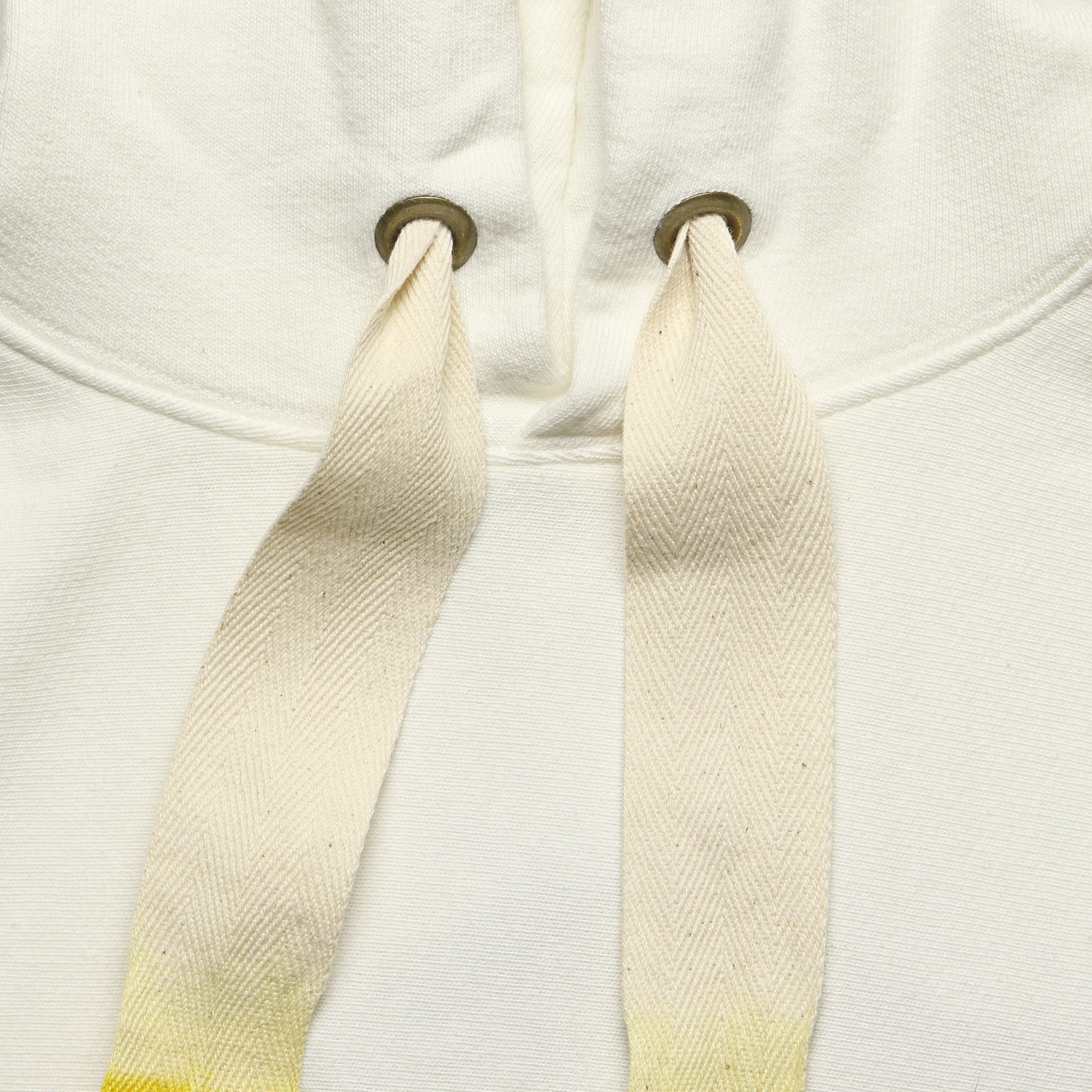 Rain Smile Fleece Knit Hoodie - White - Image 5