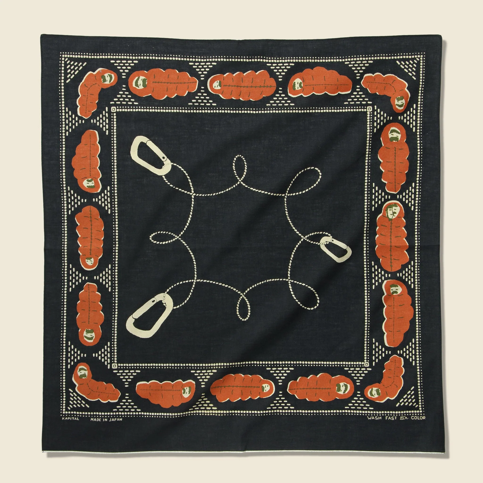 Sleep Selvedge Bandana - Black