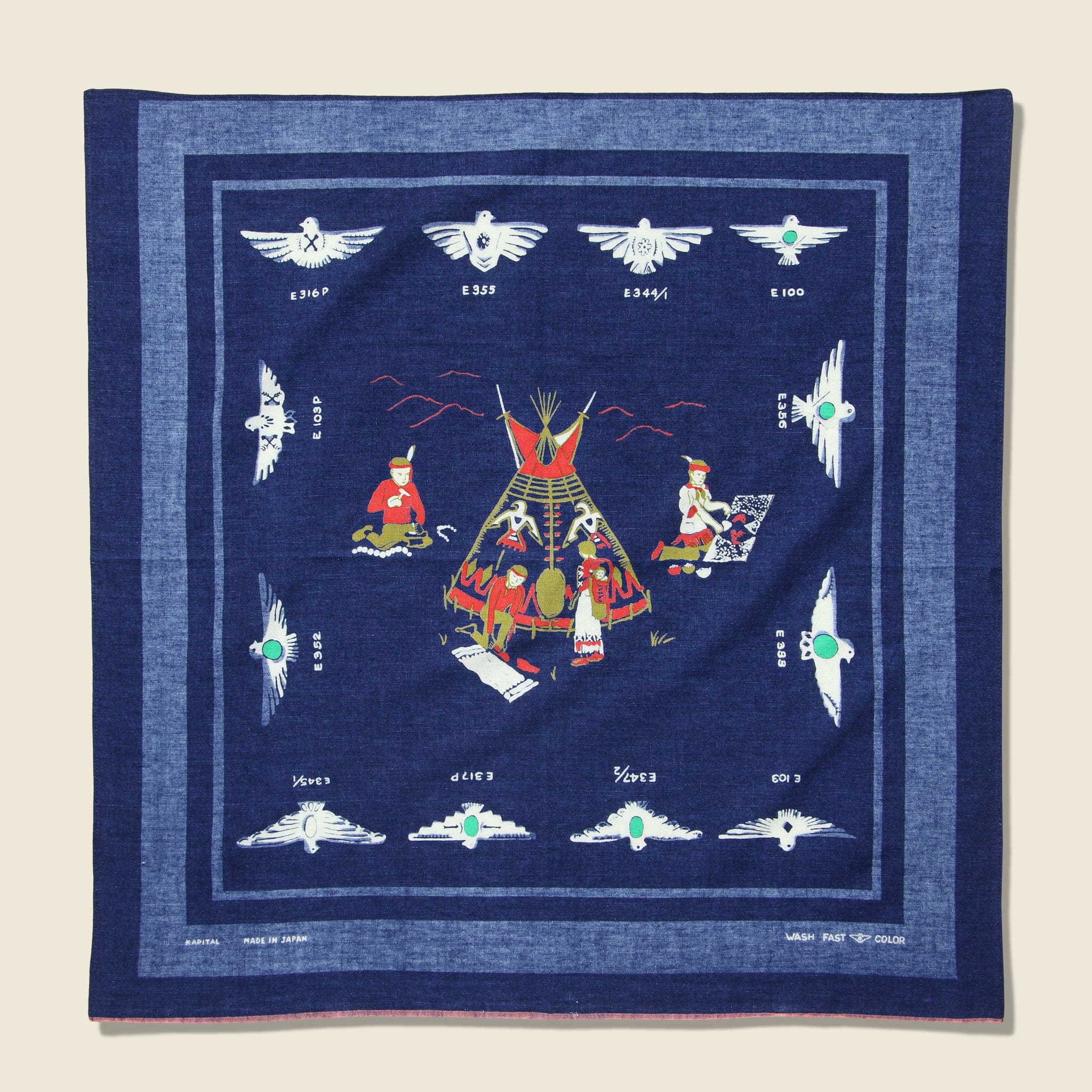 Tipi Harvey Selvedge Bandana - Indigo