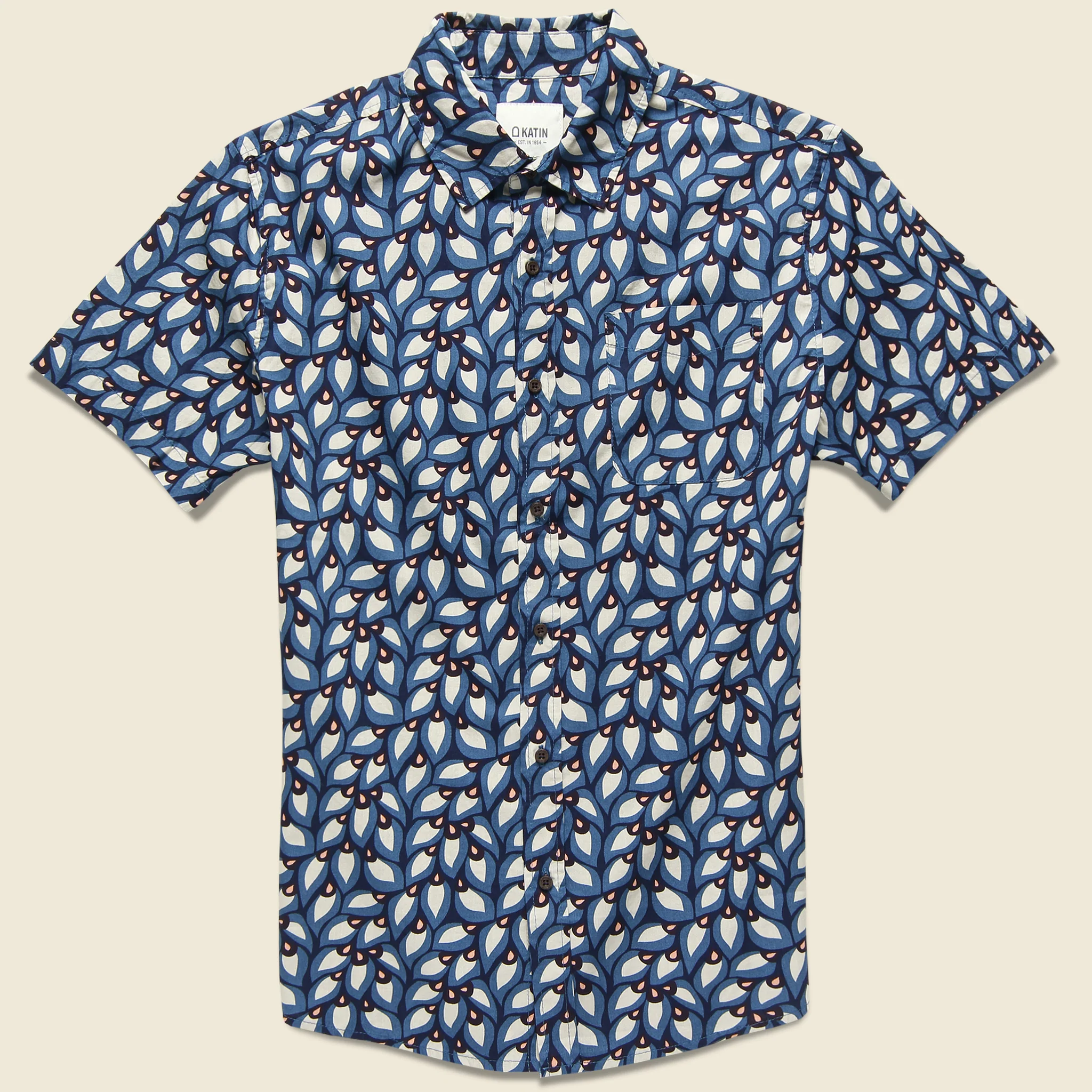 Feathers Shirt - Navy