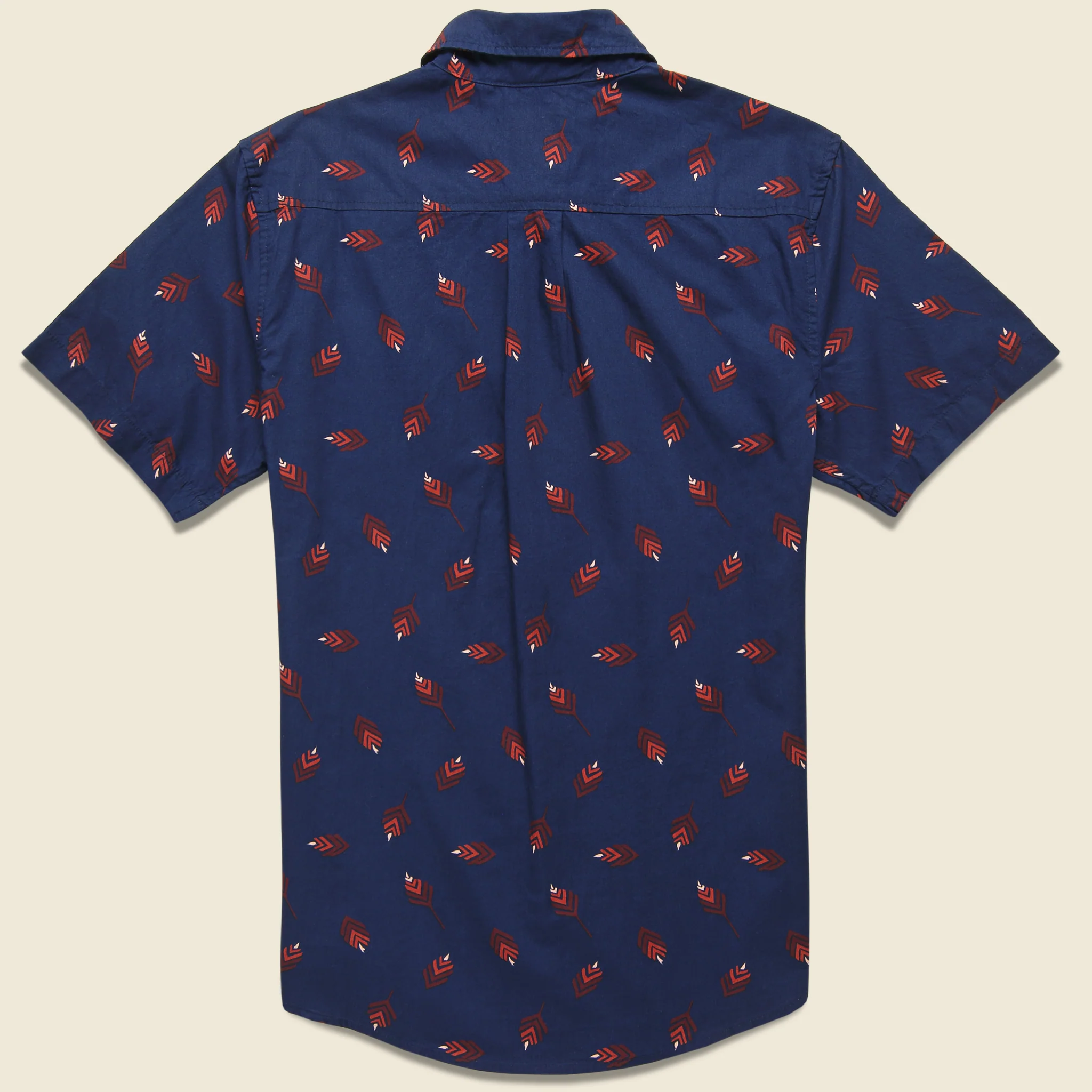 Leaves Shirt - Navy - Image 2