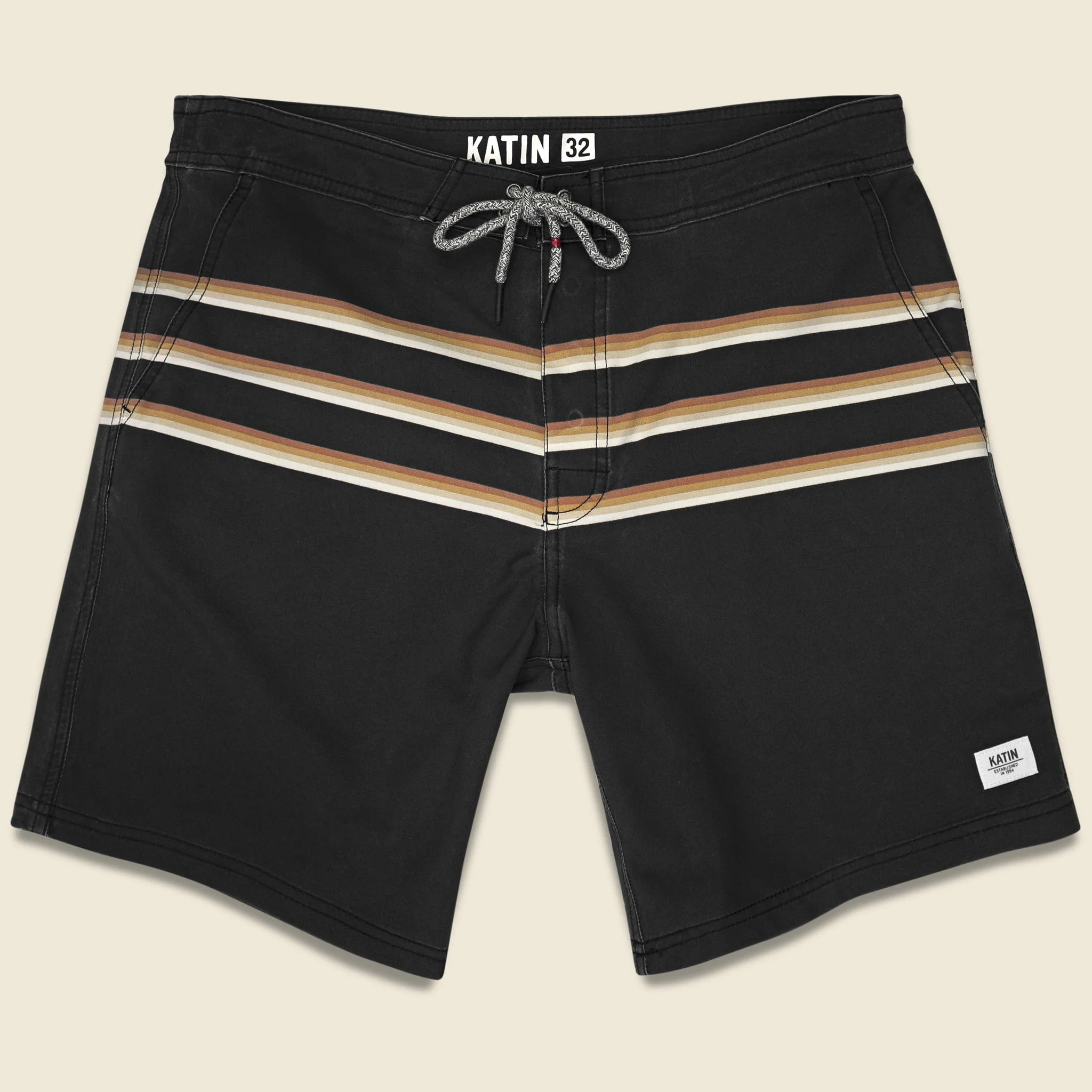 Wallace Boardshort - Black Wash