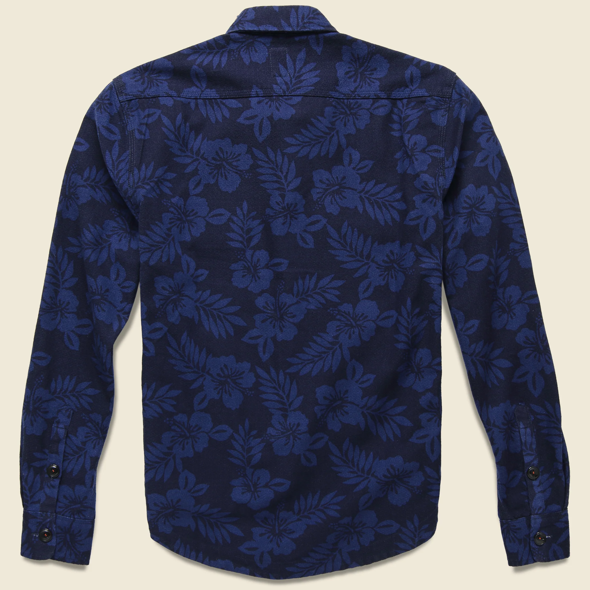 Aloha Print Shirt Jacket - Navy - Image 2