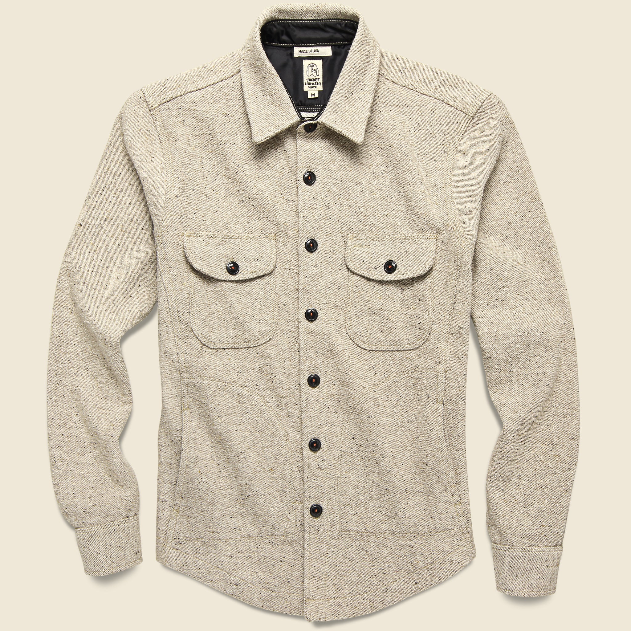 Anvil Shirt Jacket - Light Brown Dobby