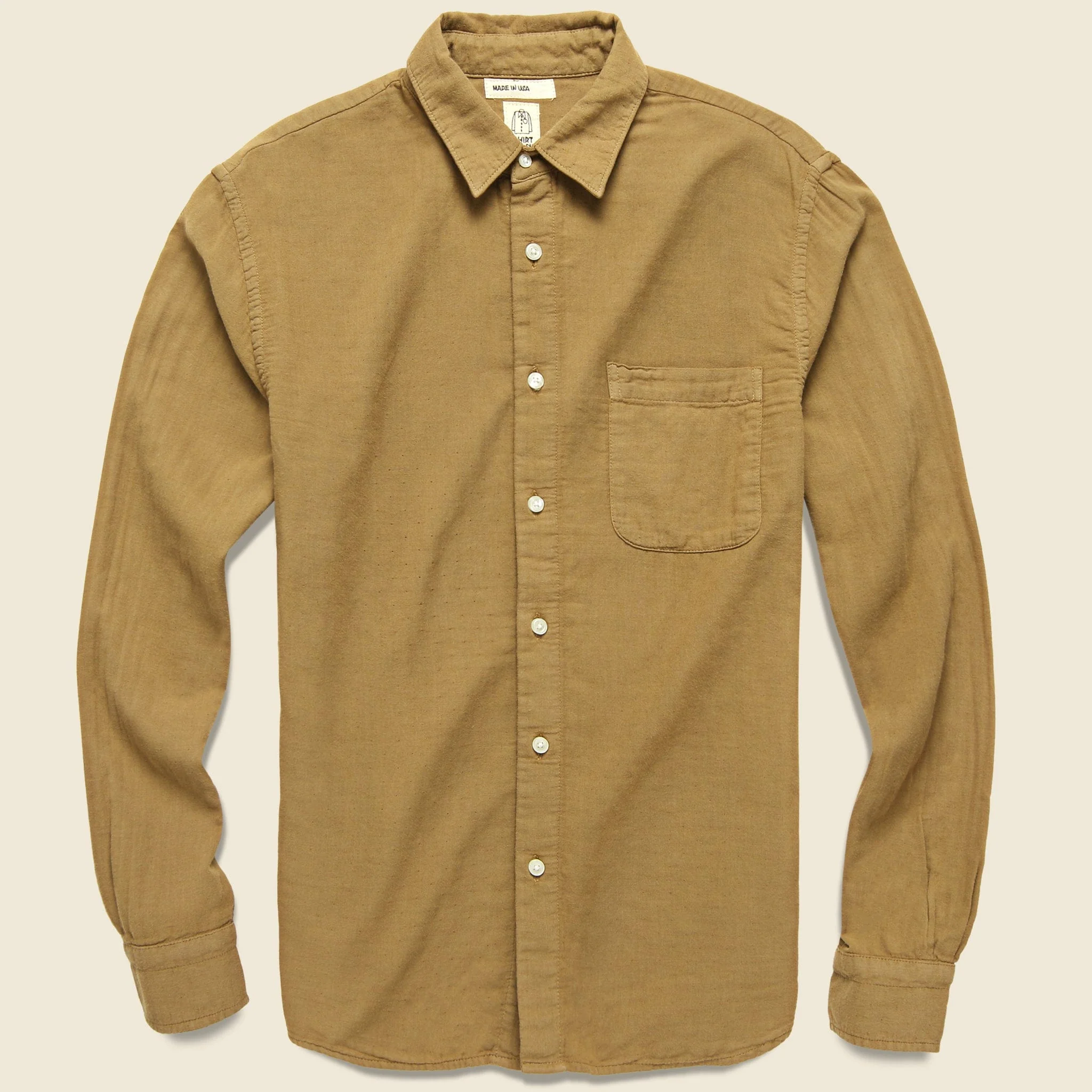 Vintage Double Gauze Shirt - Camel