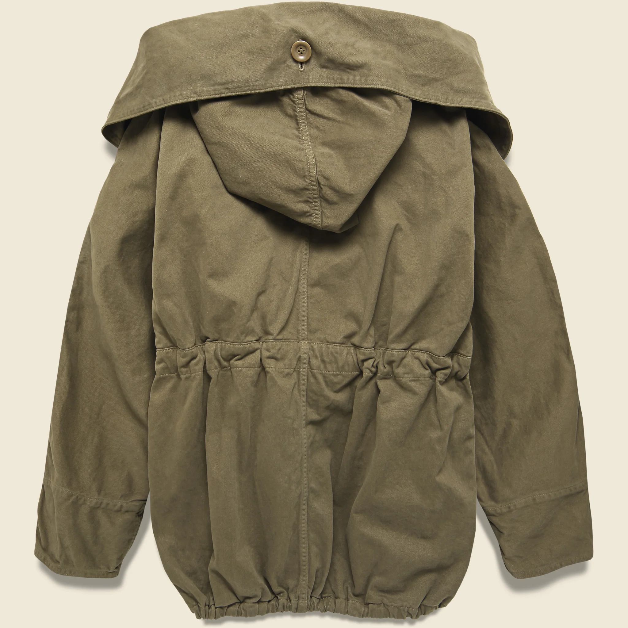 Katsuragi Cotton RING Coat - Khaki - Image 2