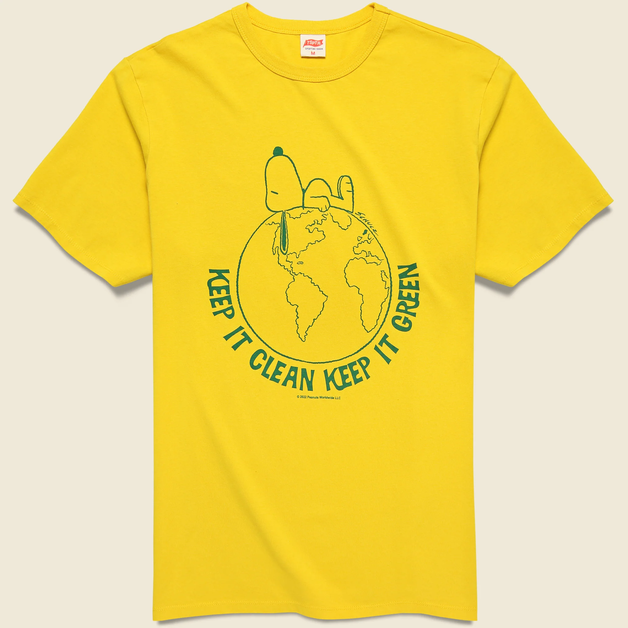 Keep It Clean Keep It Green Tee - Yellow