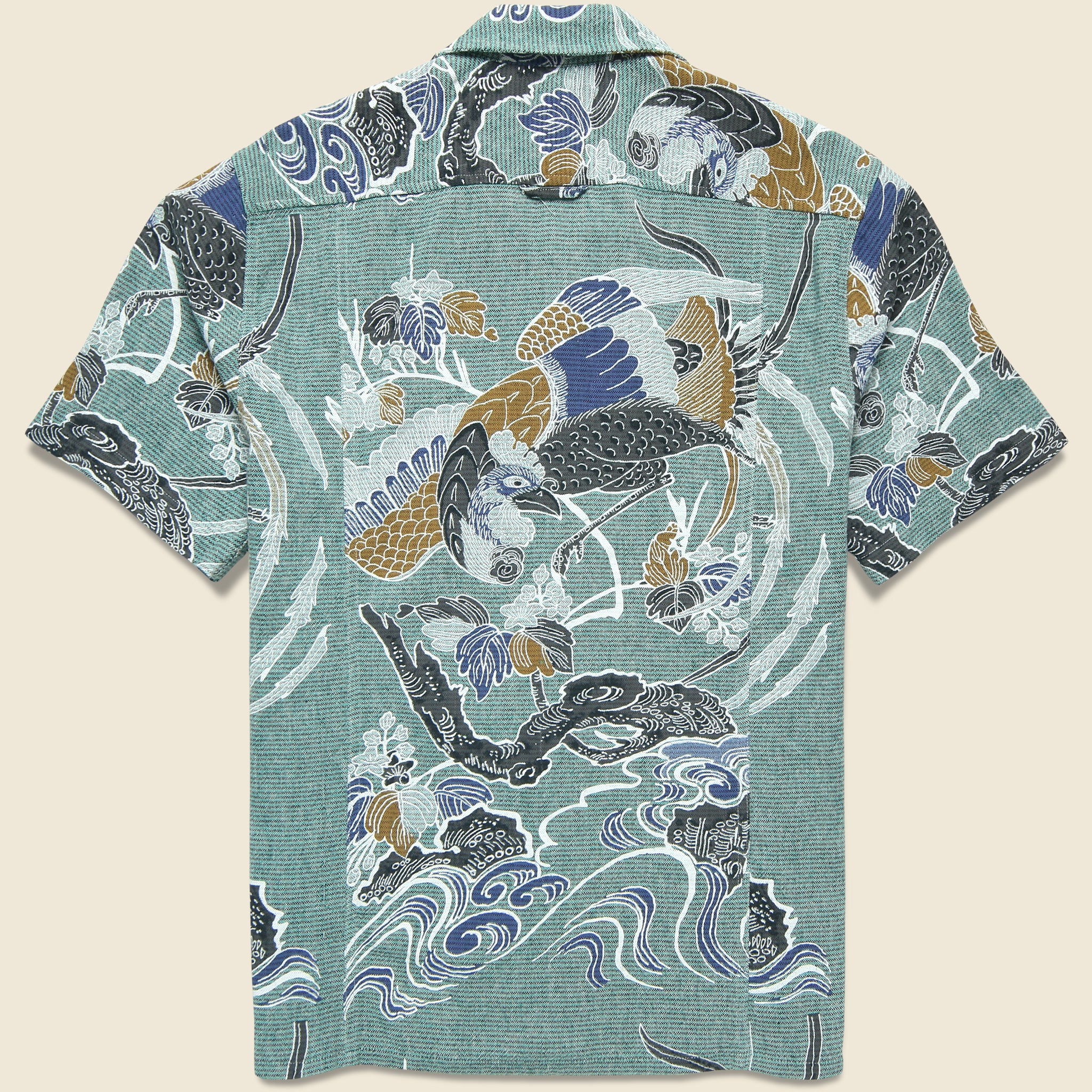 Kenji Camp Shirt - Green - Image 4