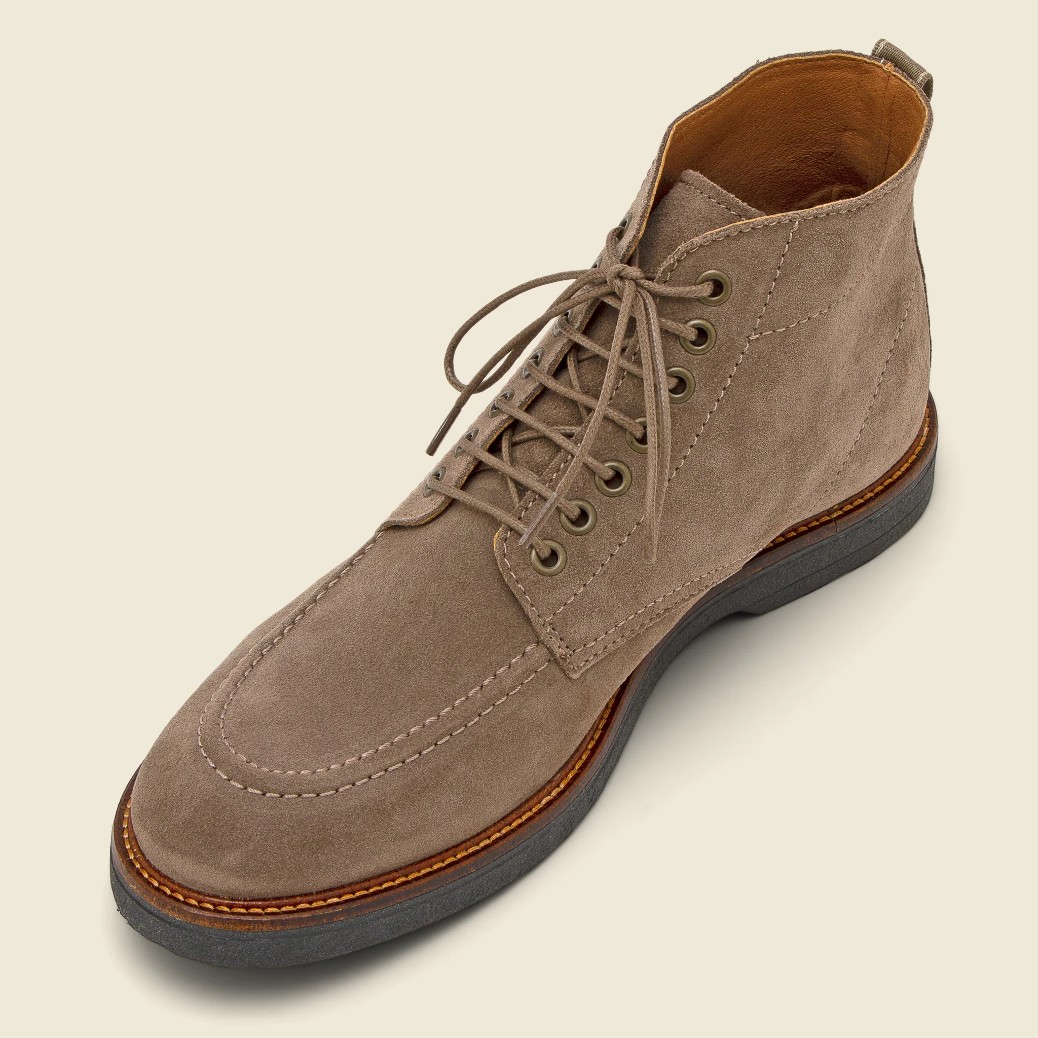 Kip Suede Apron Boot - Taupe - Image 4