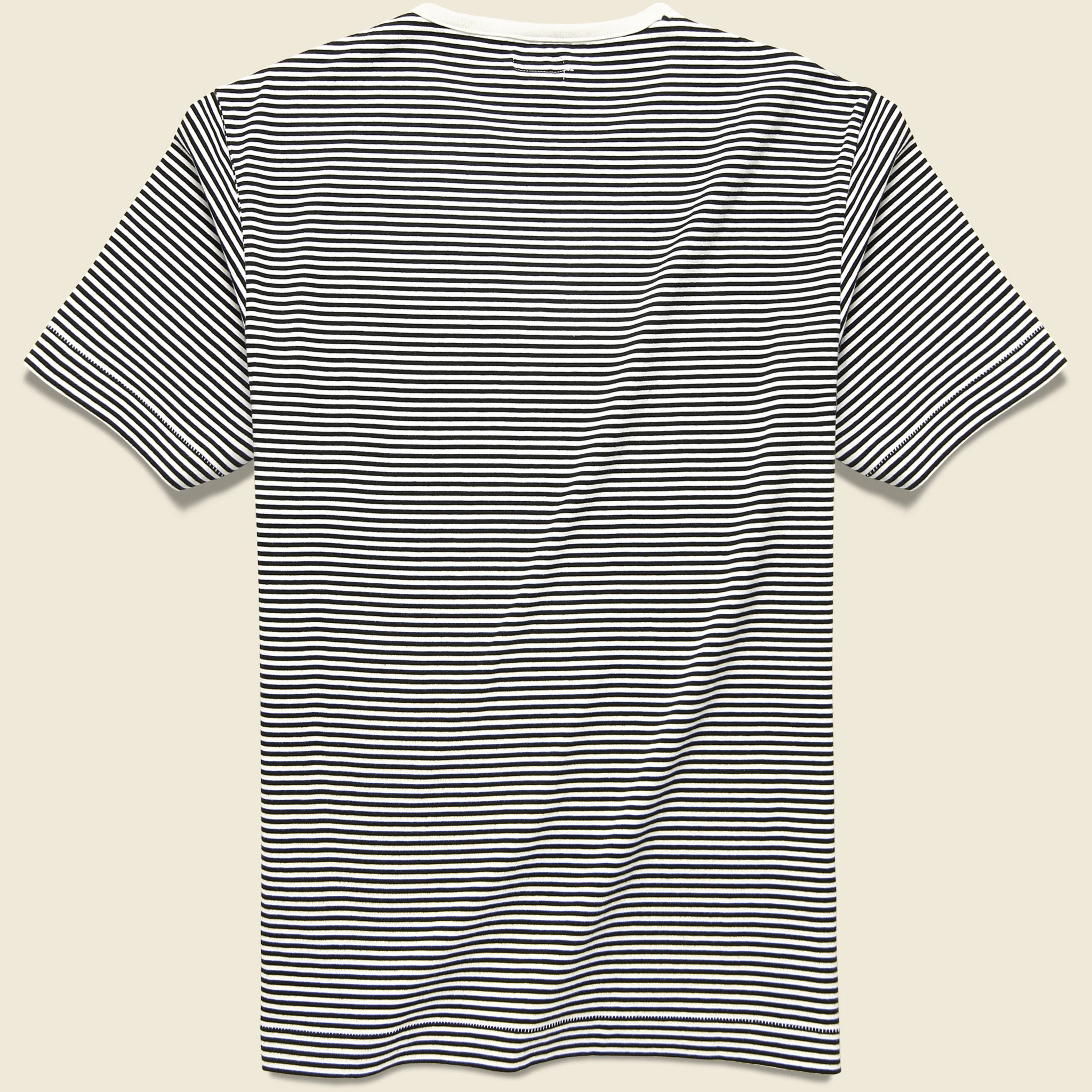 Mod Striped Tee - White/Black - Image 2