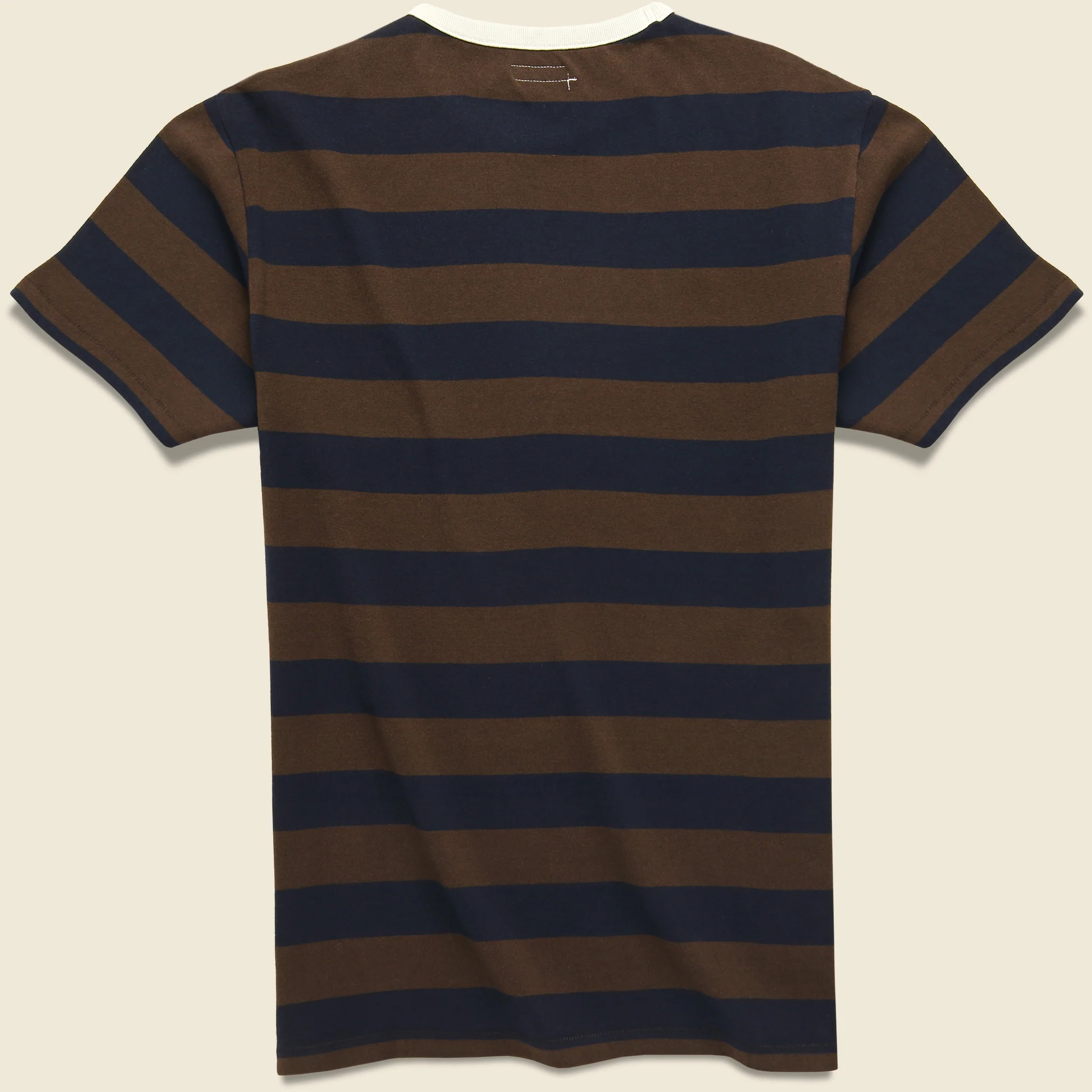 Mojave Striped Tee - Chocolate/Plum/Navy - Image 2