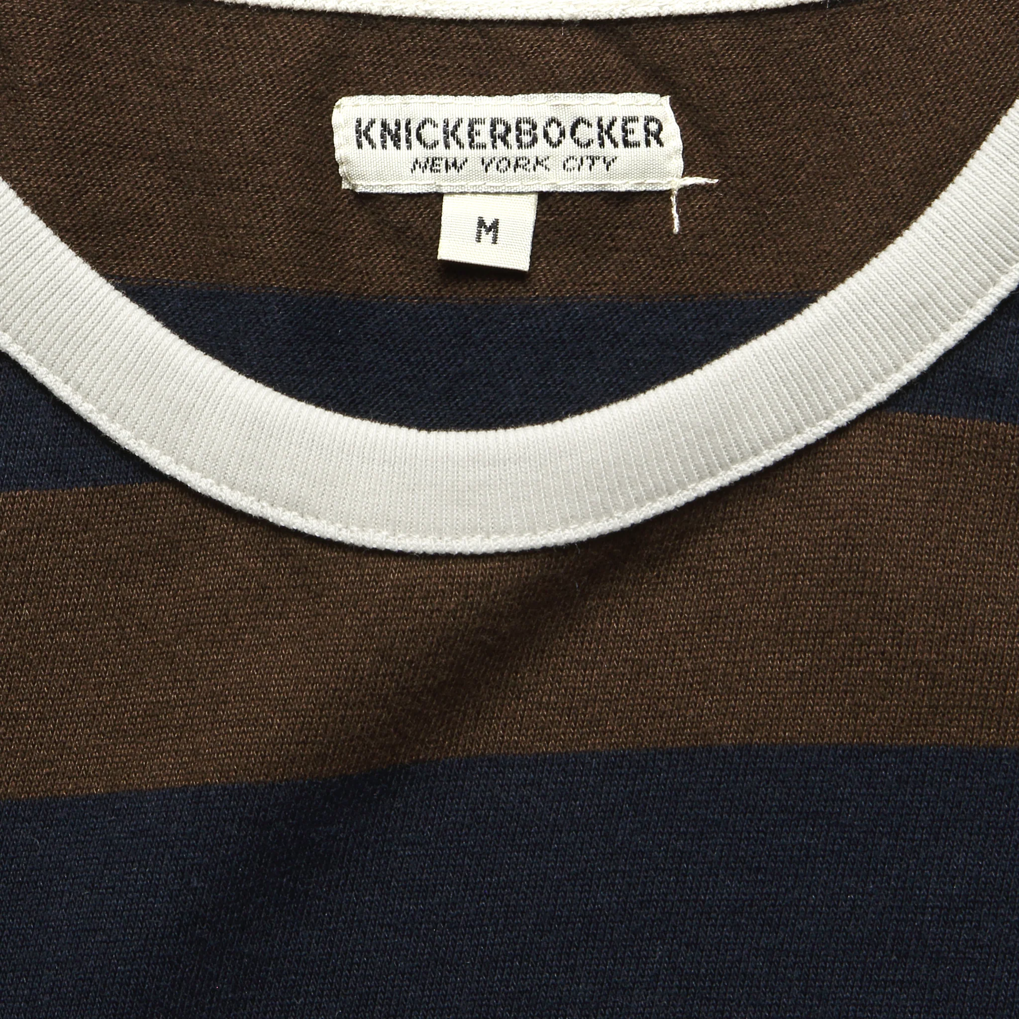 Mojave Striped Tee - Chocolate/Plum/Navy - Image 3