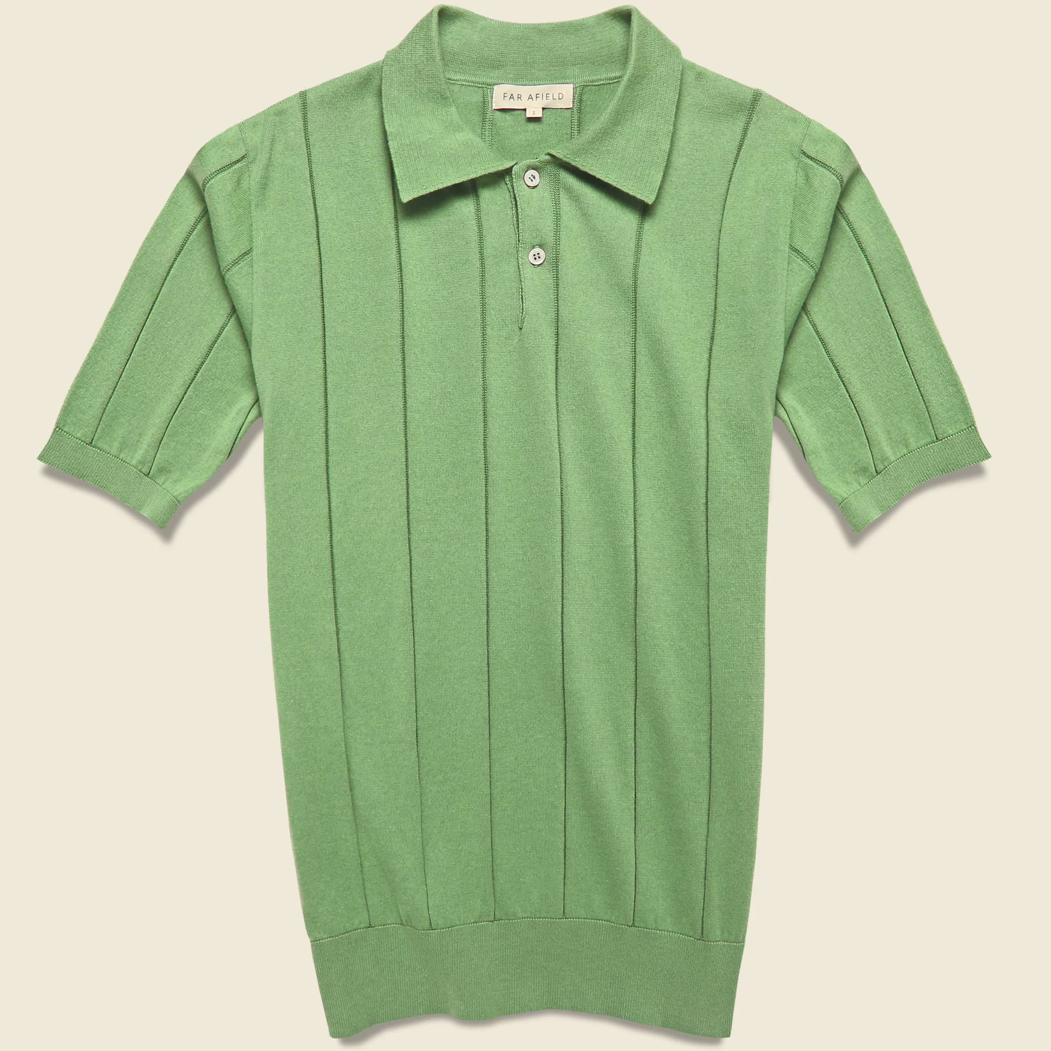 Knit Jacobs Polo - Sage Green