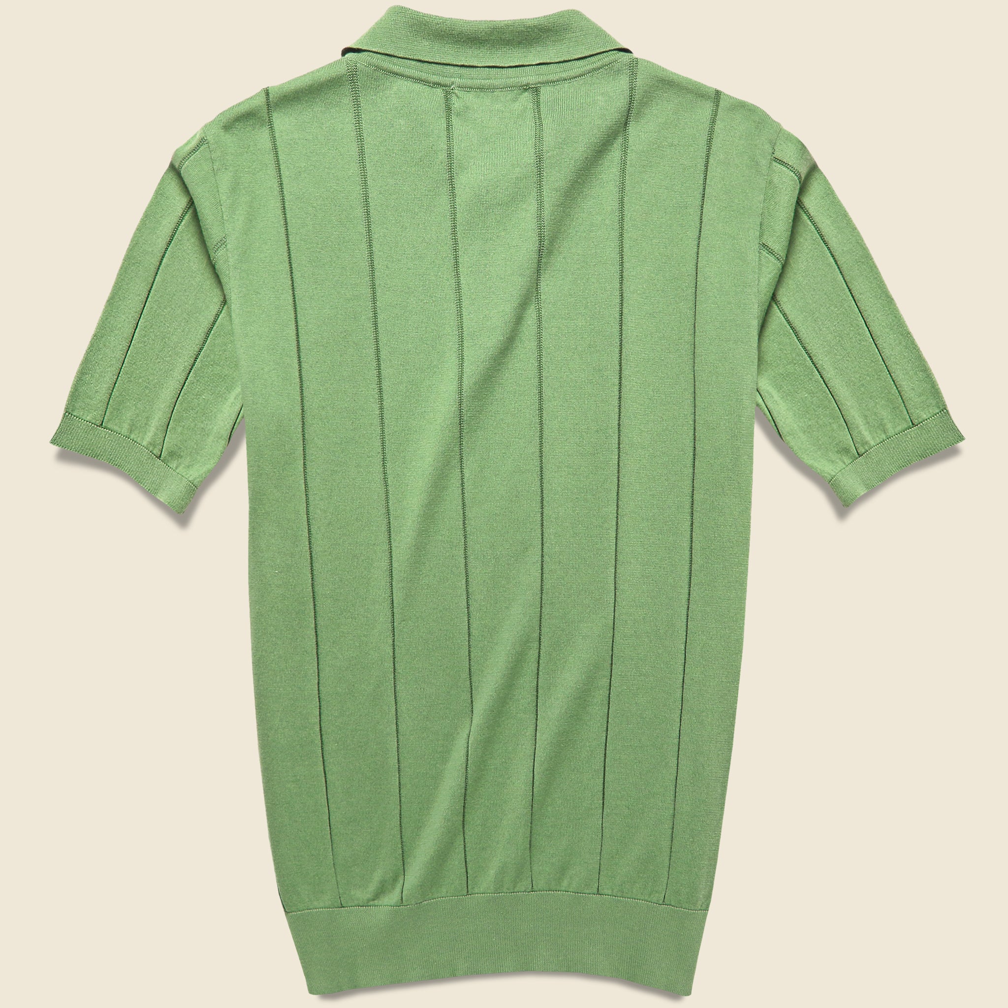 Knit Jacobs Polo - Sage Green - Image 2