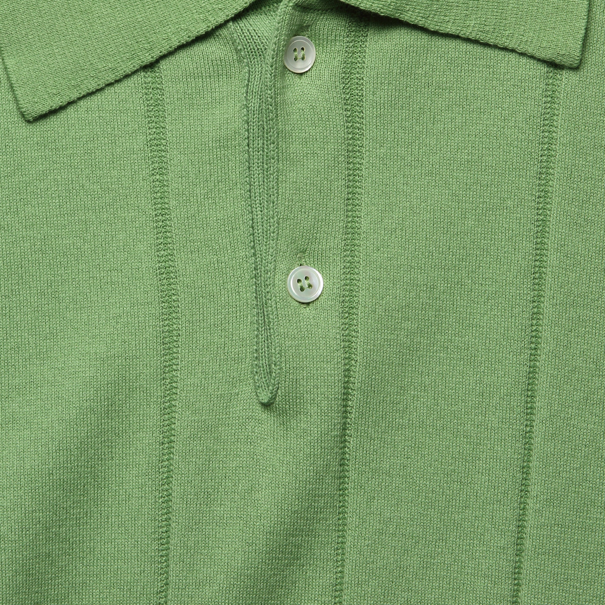 Knit Jacobs Polo - Sage Green - Image 3