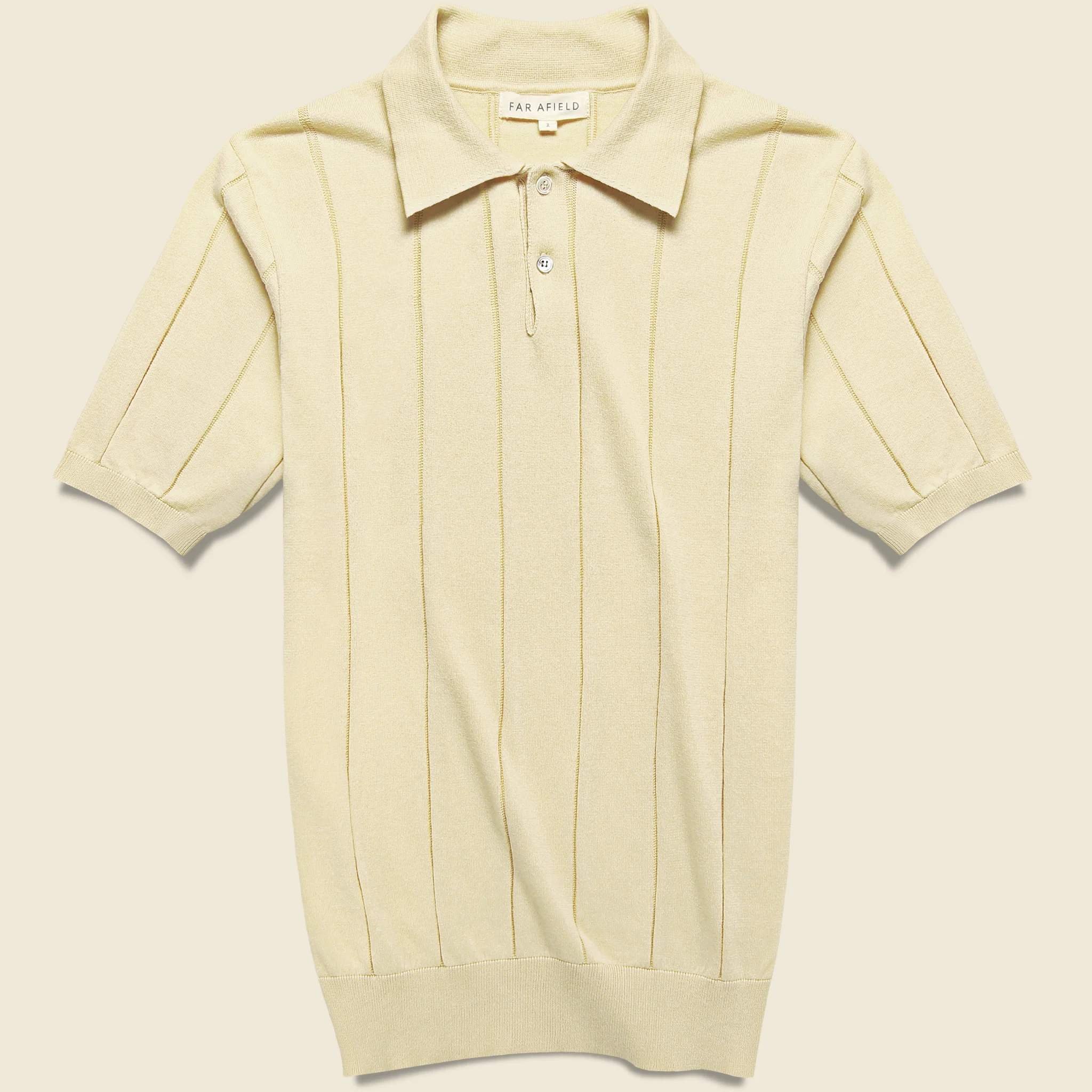 Knit Jacobs Polo - Seed Pearl