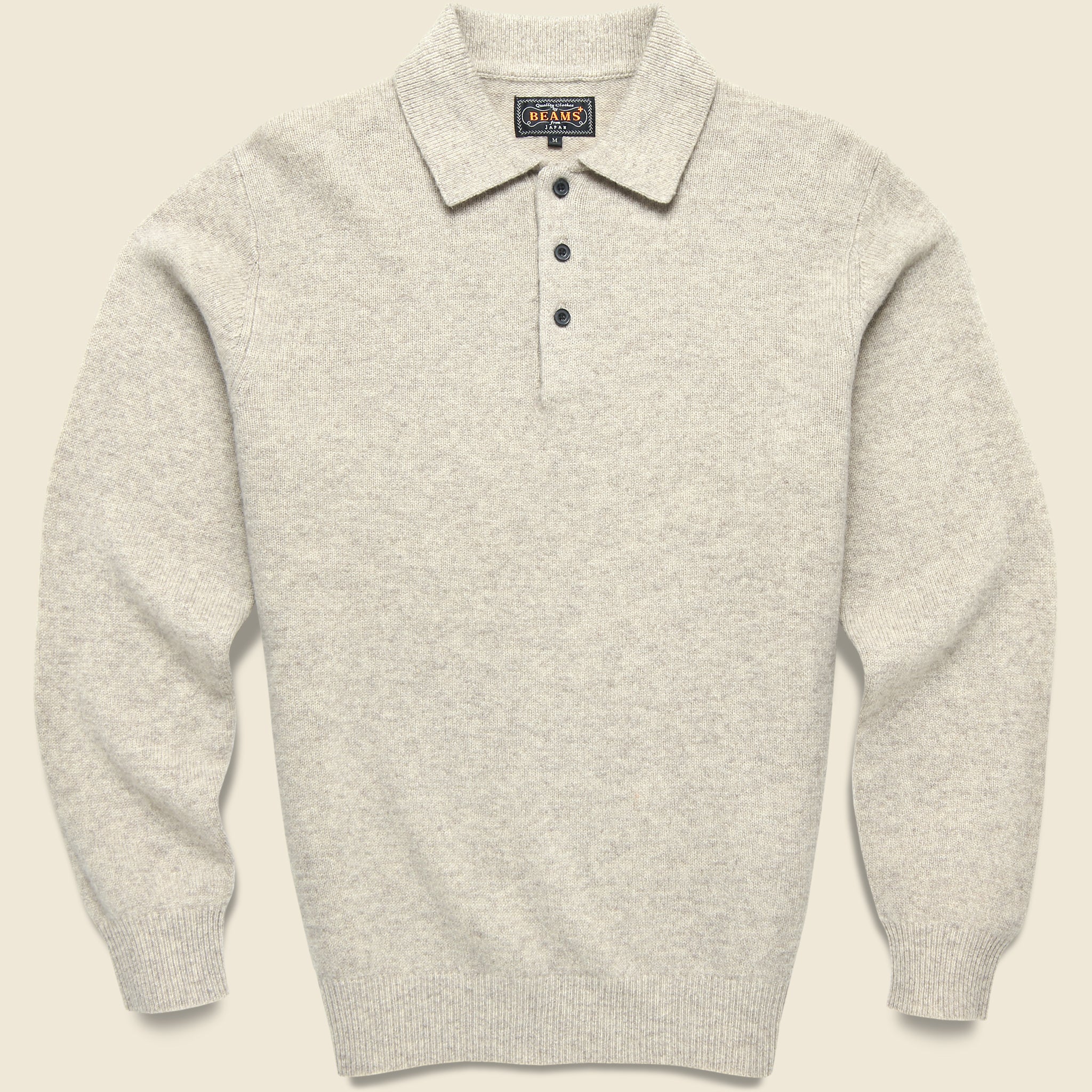 Knit Polo - Beige