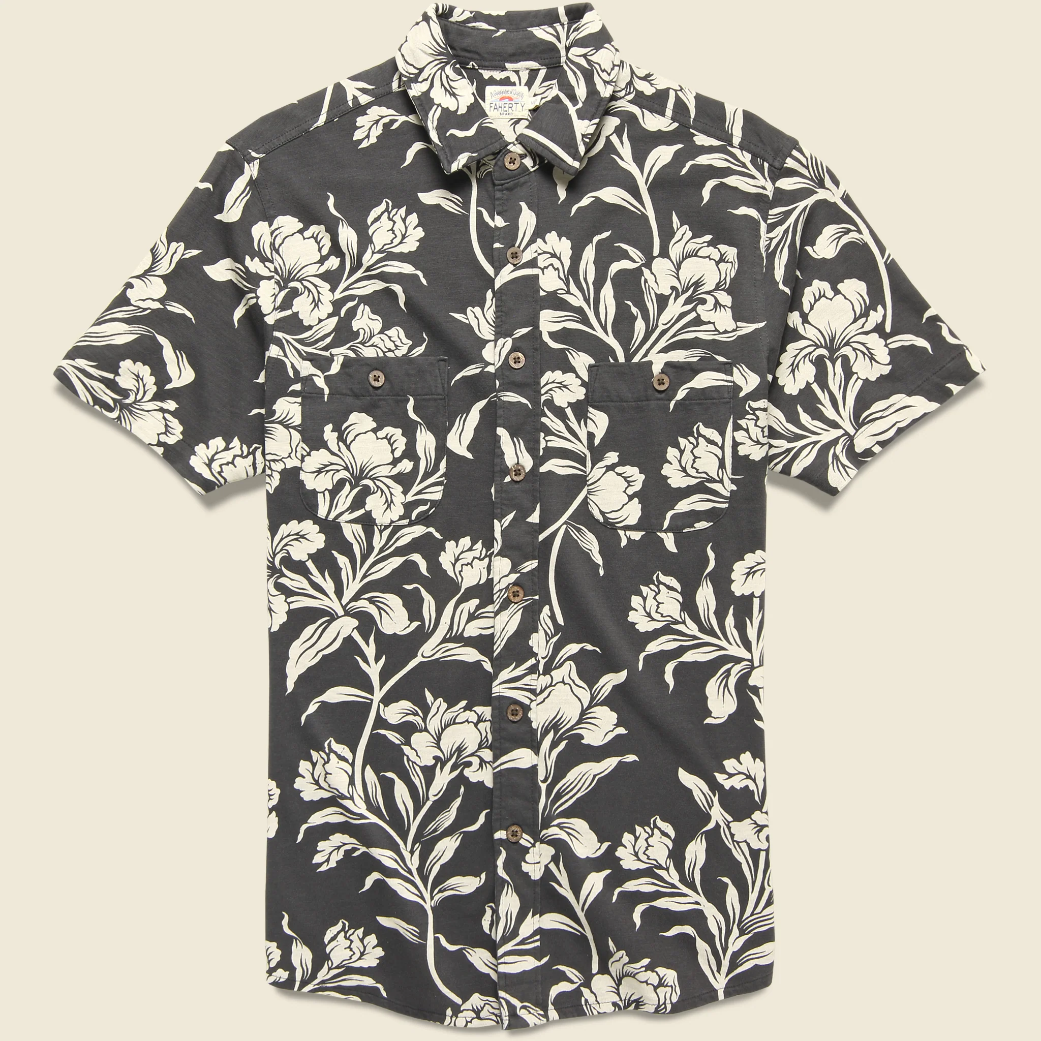 Knit Seasons Shirt - Cream Ash Floral
