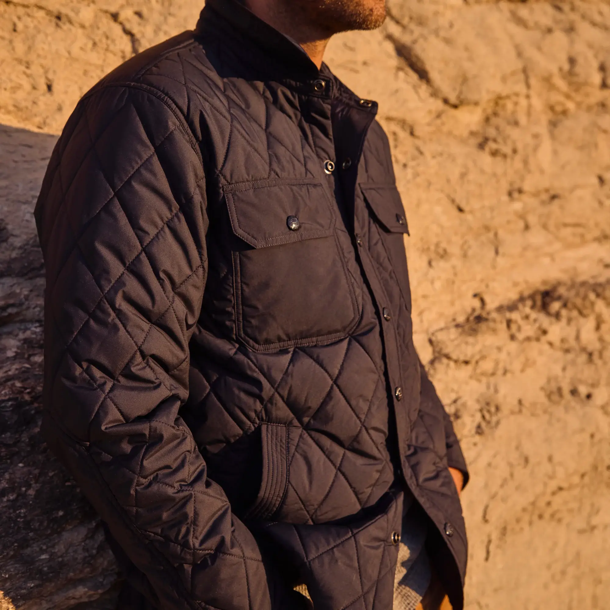 Knox Shirt Jacket - Navy - Image 2