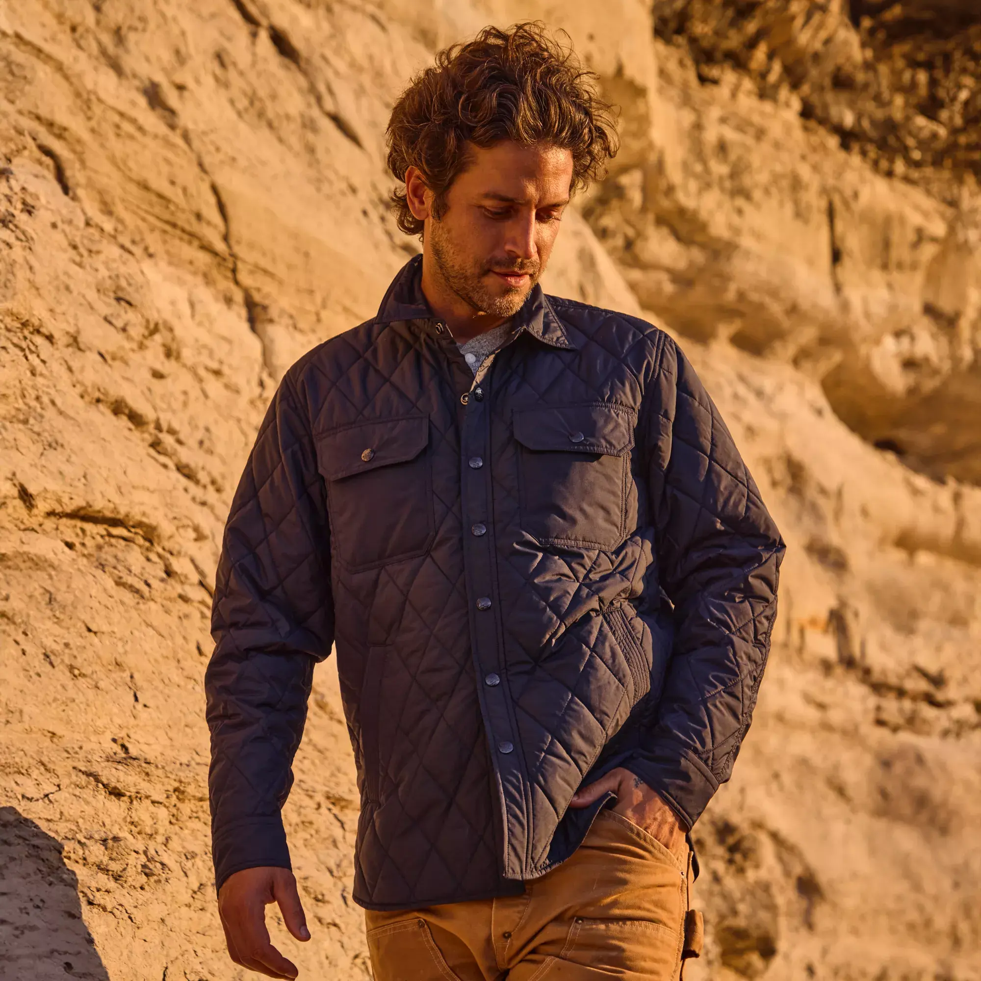 Knox Shirt Jacket - Navy - Image 3