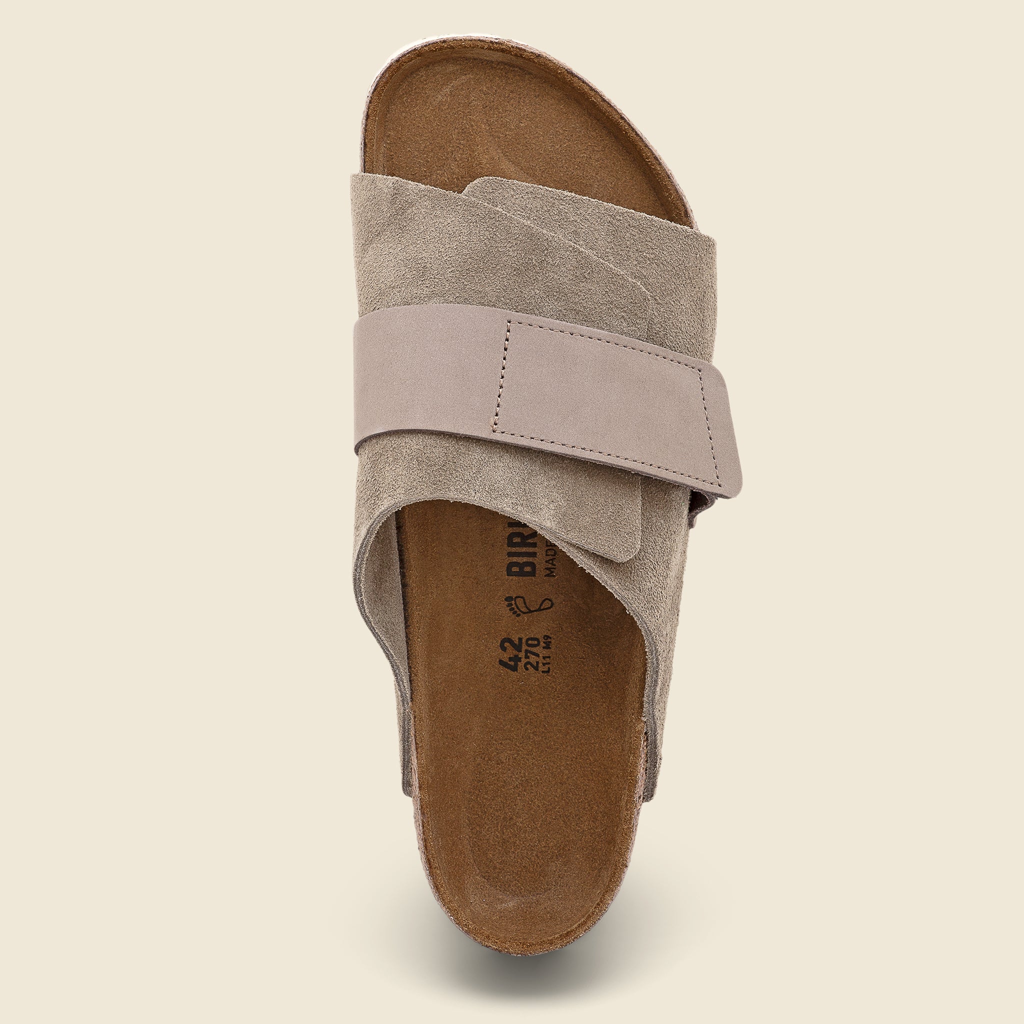 Kyoto Suede Sandal - Taupe - Image 2